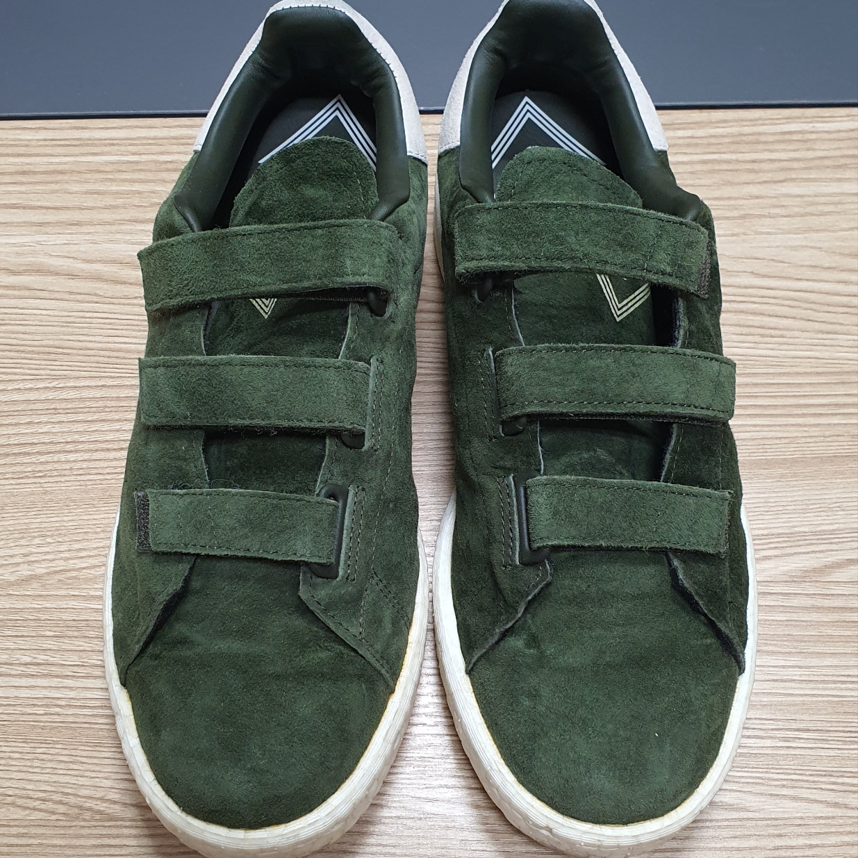 Adidas x White Mountaineering Stan Smith CF Night Cargo 착용 스타일 - 1