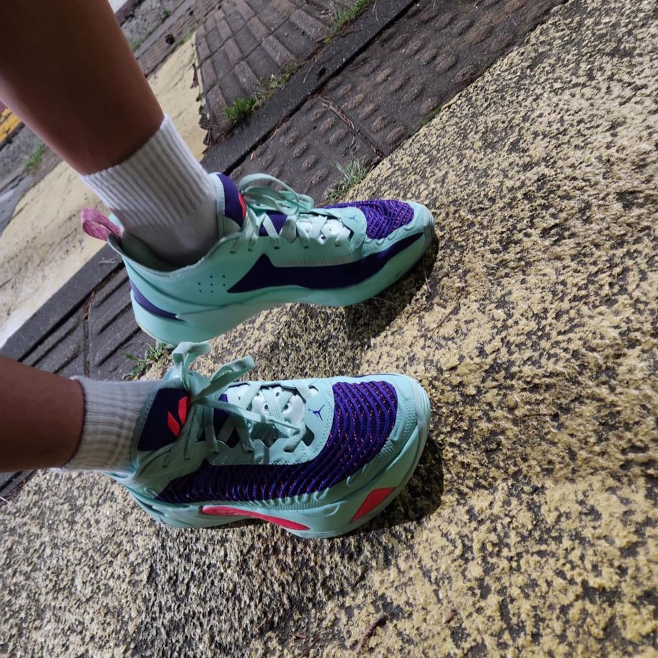 Jordan Luka 1 PF Mint Foam Racer Pink 착용 스타일