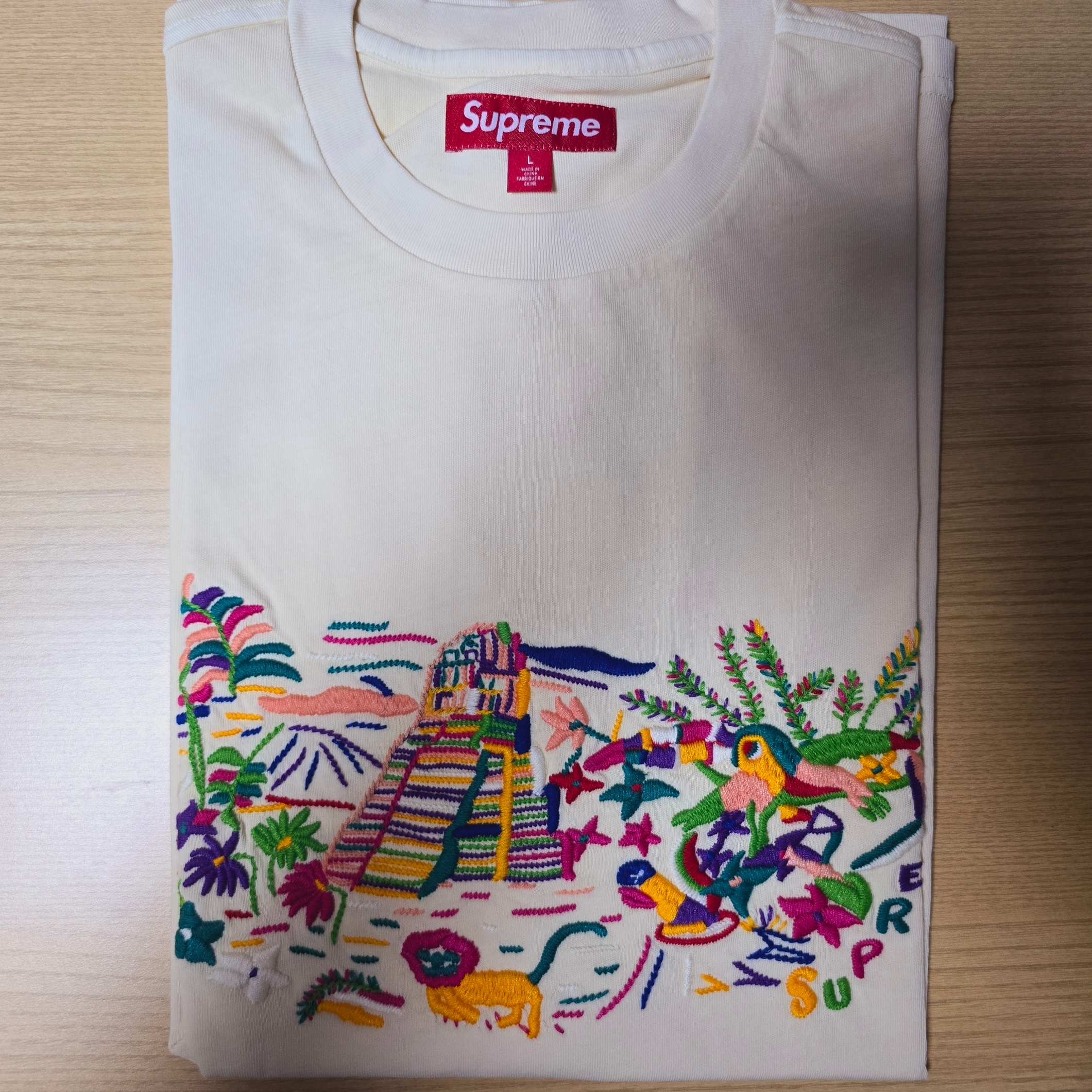 Supreme Machu Picchu S/S Top Natural - 24SS 착용 스타일