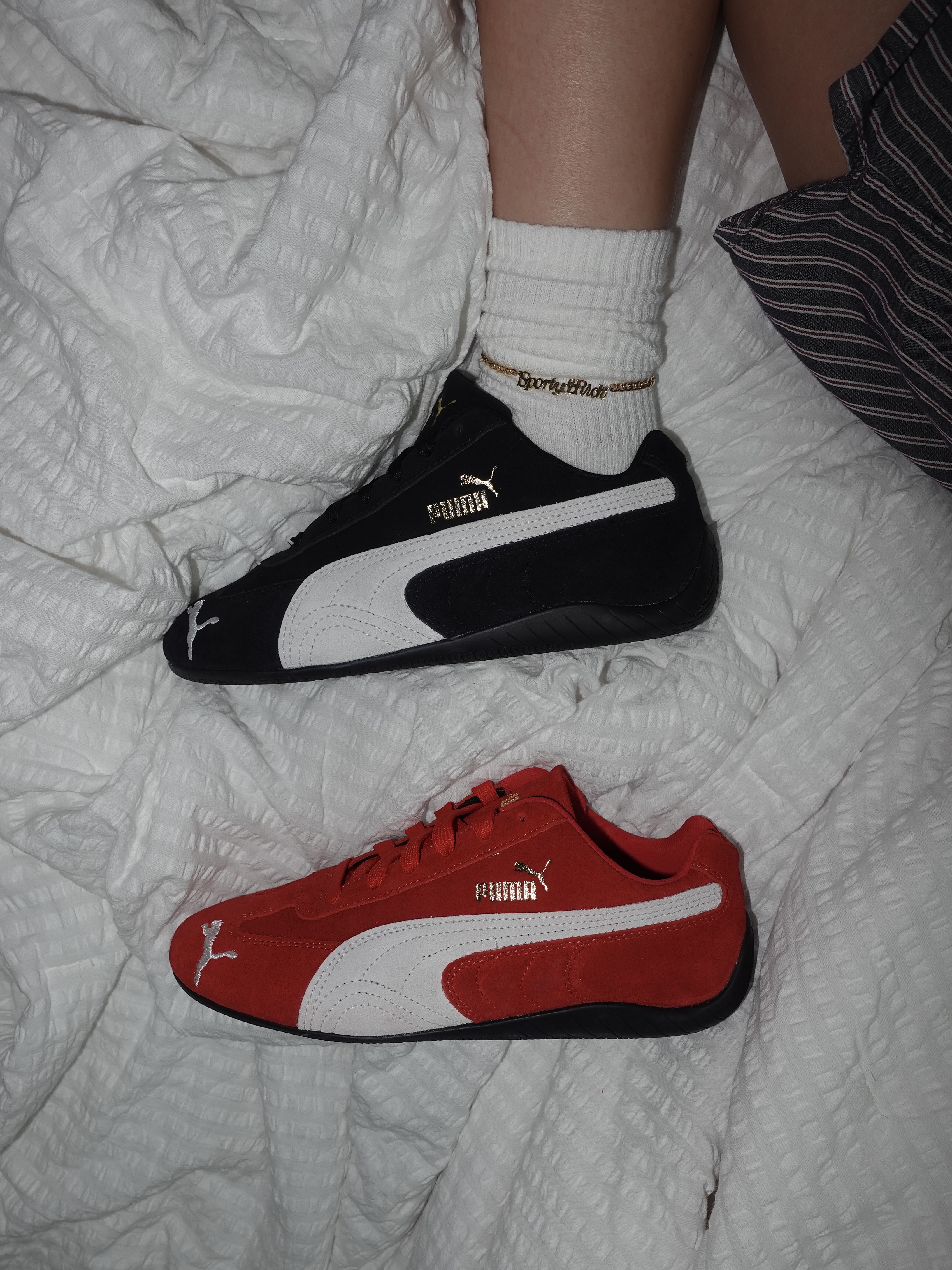 Puma Speedcat OG Red White, Puma Speedcat OG Black White 착용 스타일 - 1