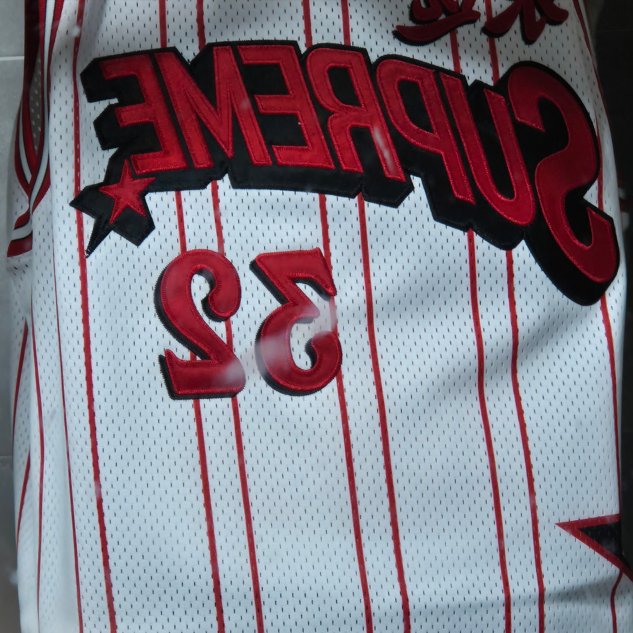 Supreme Star Basketball Jersey White - 24SS 착용 스타일 - 2