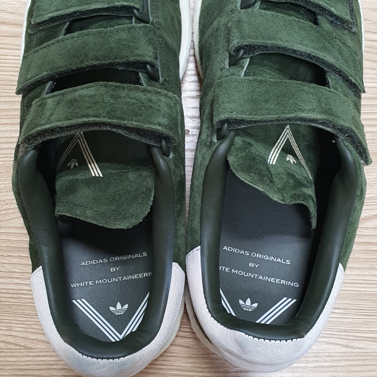 Adidas x White Mountaineering Stan Smith CF Night Cargo 착용 스타일 - 4