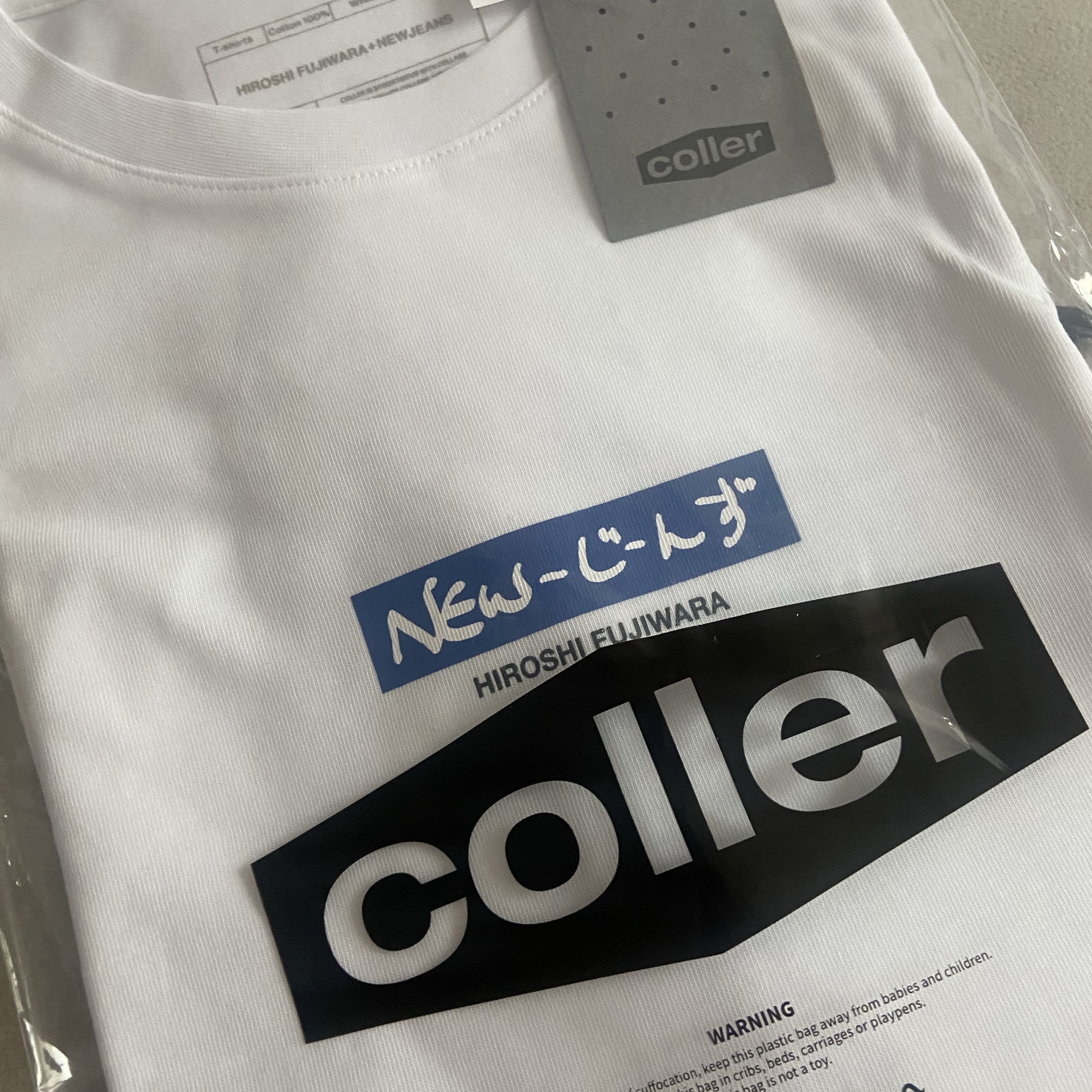 NewJeans x Hiroshi Fujiwara Coller T-Shirt White Ver. 6 - Japan Exclusive 착용 스타일