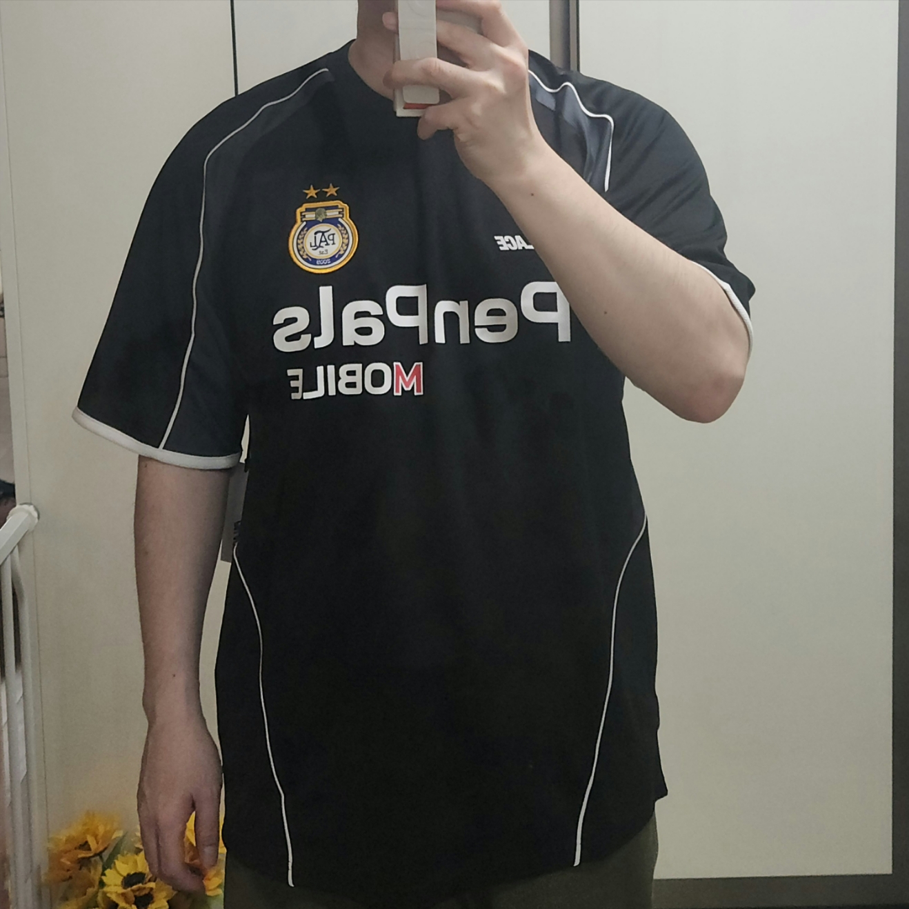 Palace Pen Pals Jersey Black - 24SS 착용 스타일