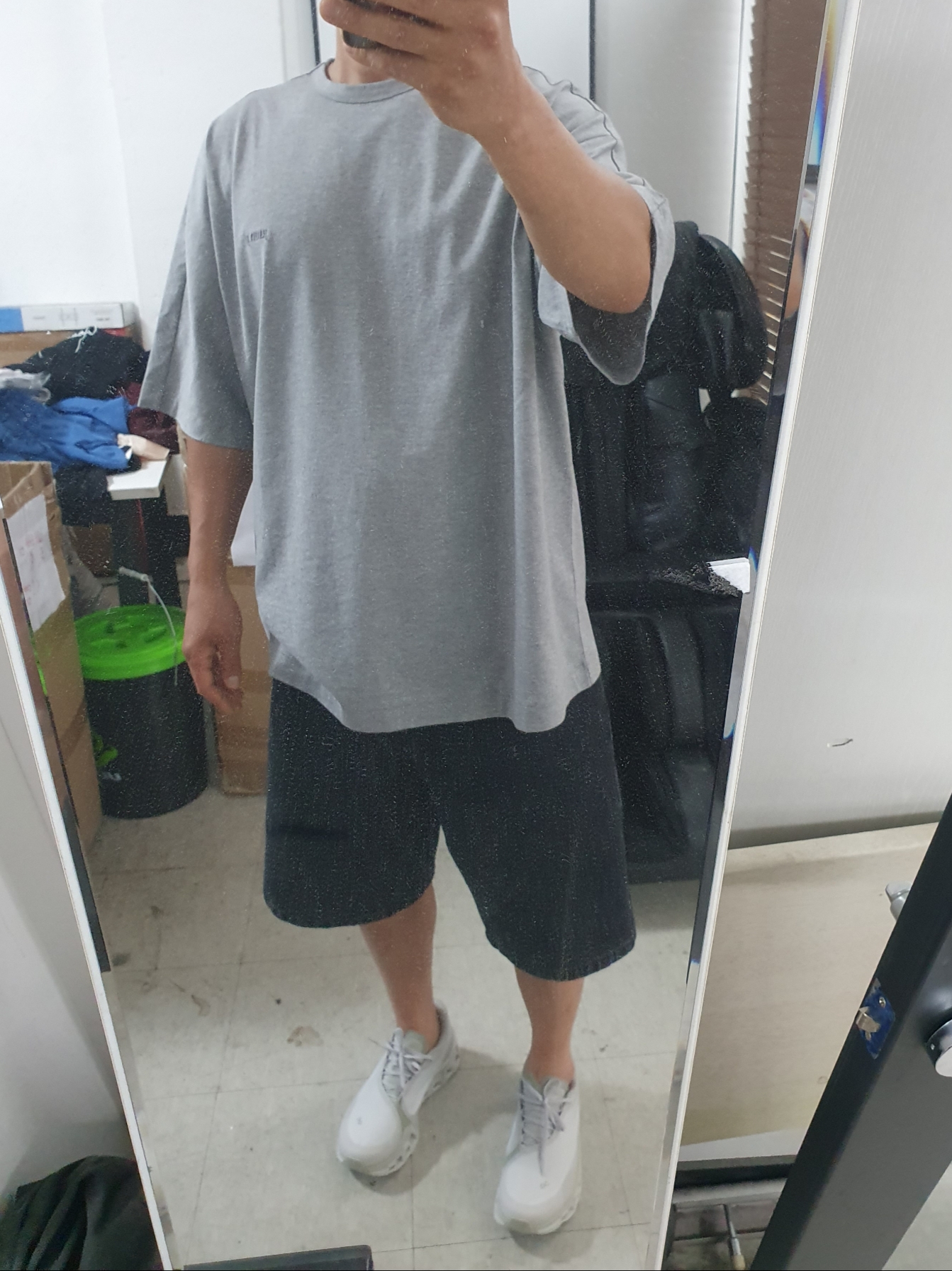 Supreme x Nike Denim Short Black - 24SS 착용 스타일