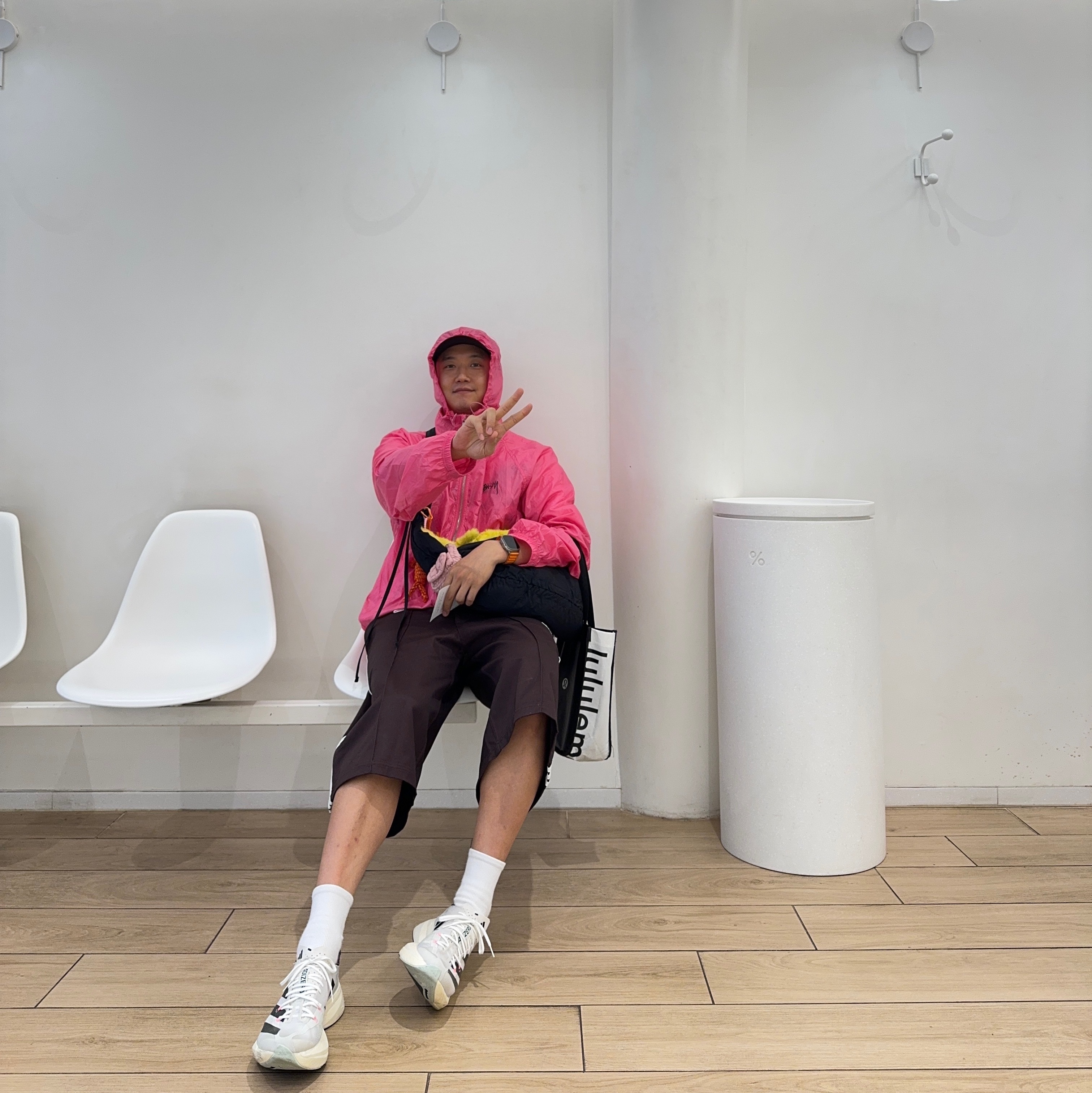 Stussy Beach Shell Wrinkled Nylon Jacket Magenta, Adidas Adizero Adios Pro 3 Crystal White 착용 스타일 - 1