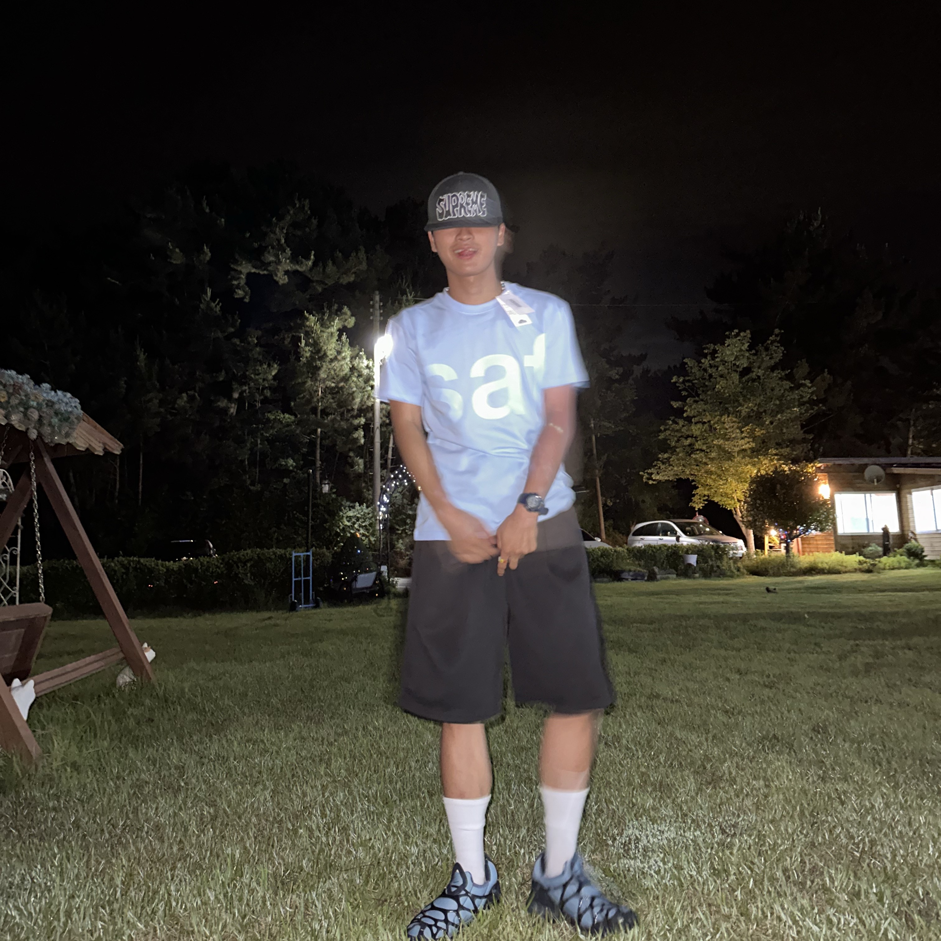 [예약 배송][KREAM 단독] Safarispot Basic Safari T-Shirt Sky, Nike Air Kukini Worn Blue Obsidian 착용 스타일 - 1