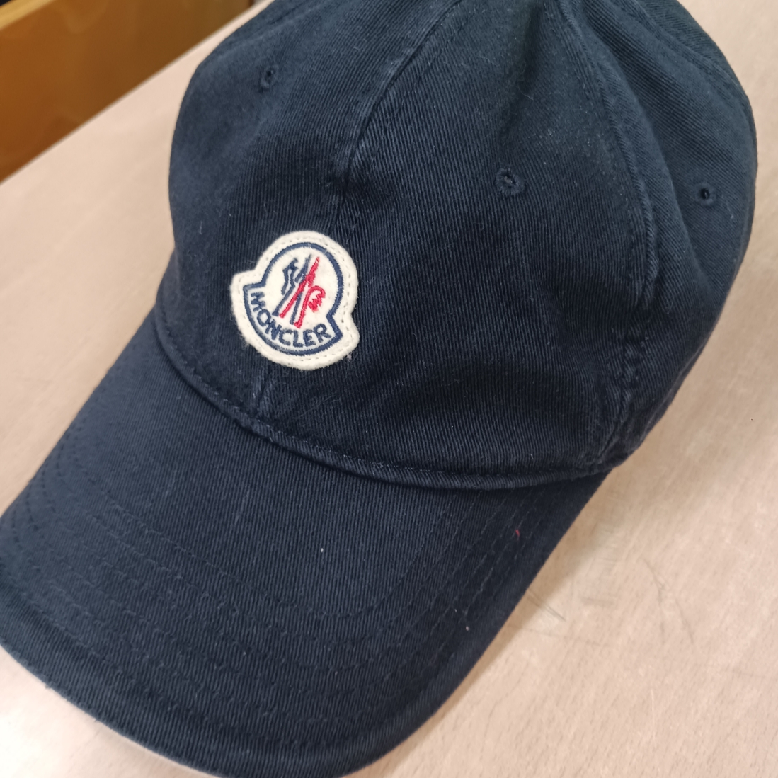 Moncler Logo Baseball Cap Night Blue - 23SS 착용 스타일 - 2