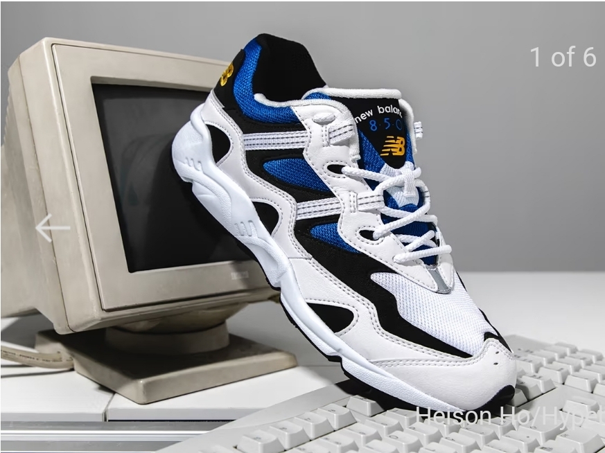 New Balance 850 White Blue 착용 스타일