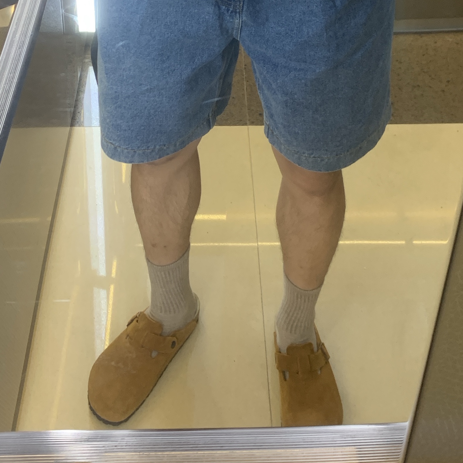 Birkenstock Boston Soft Footbed Mink - Regular 착용 스타일