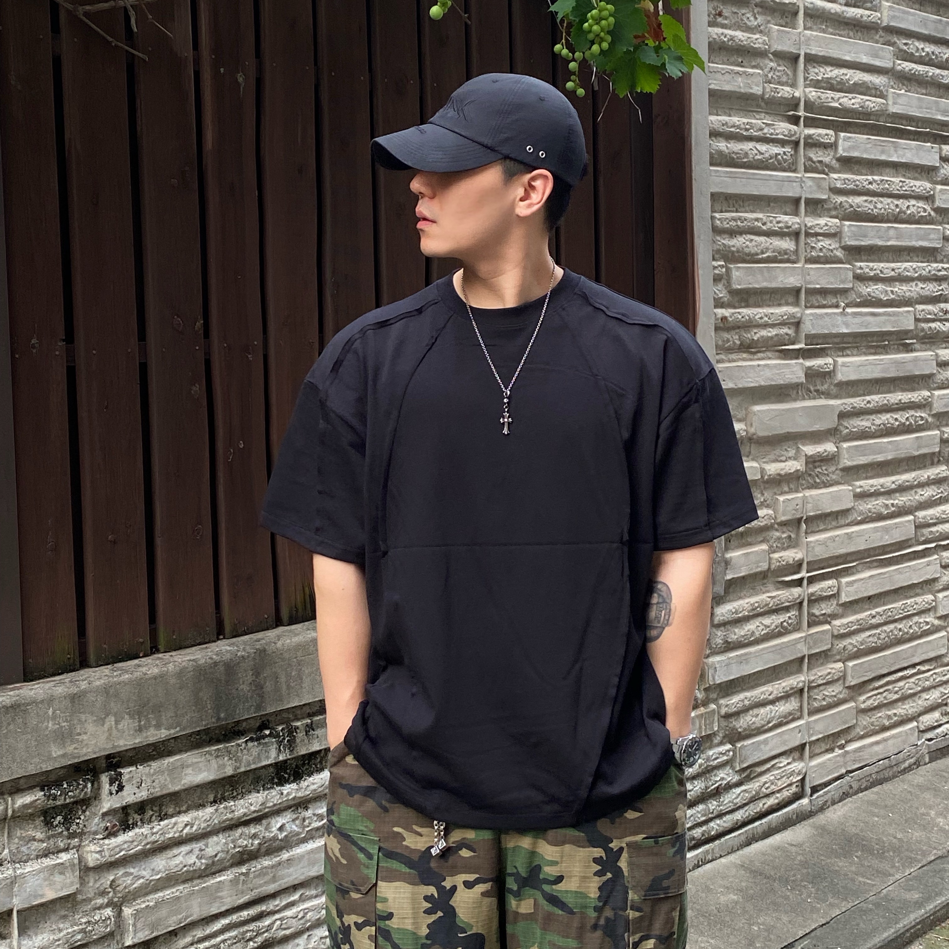 Farfromwhat Far Blank Cap Black, Nike x Supreme Air Force 1 Low Flax 착용 스타일 - 2