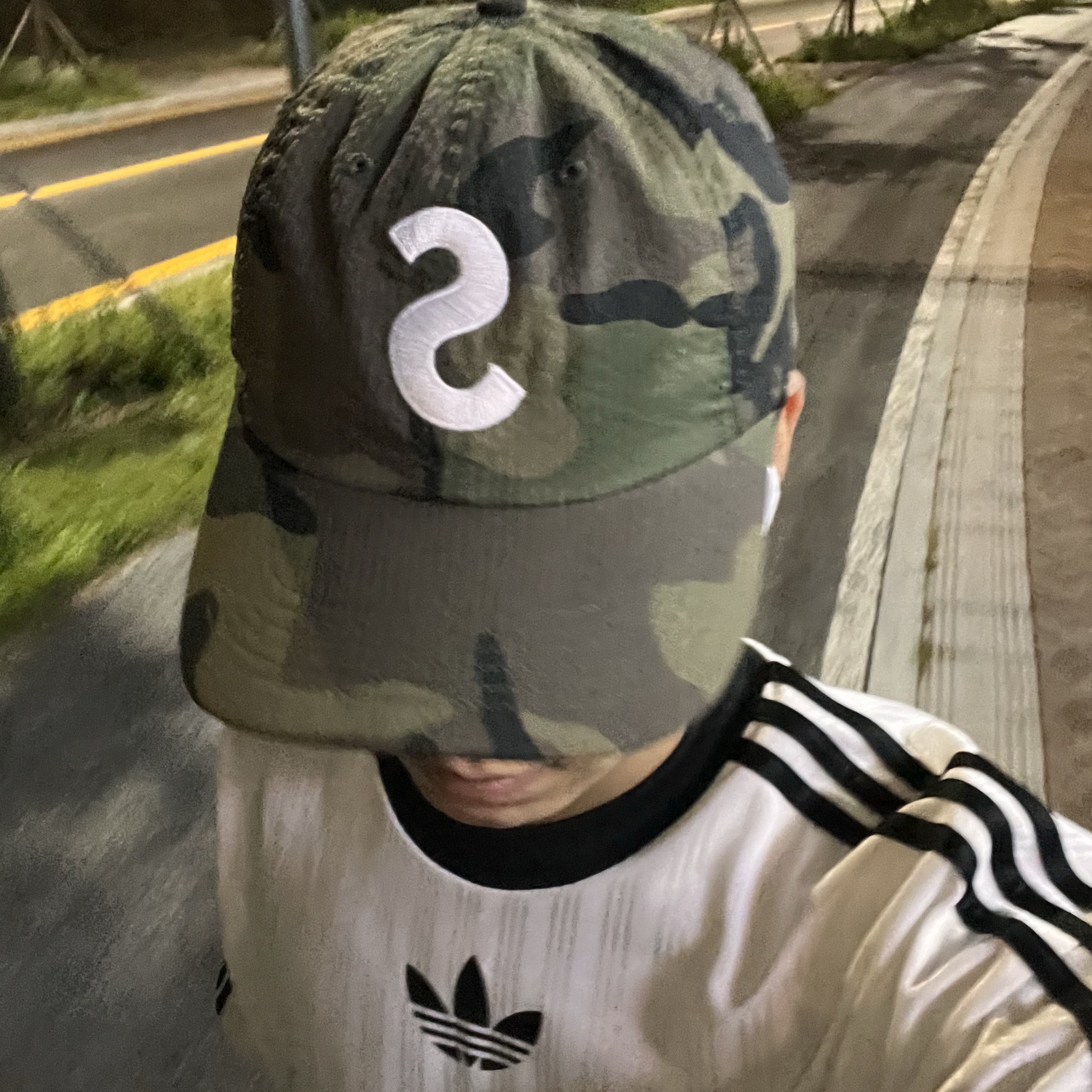 Supreme Seersucker S Logo 6-Panel Woodland Camo - 24SS 착용 스타일