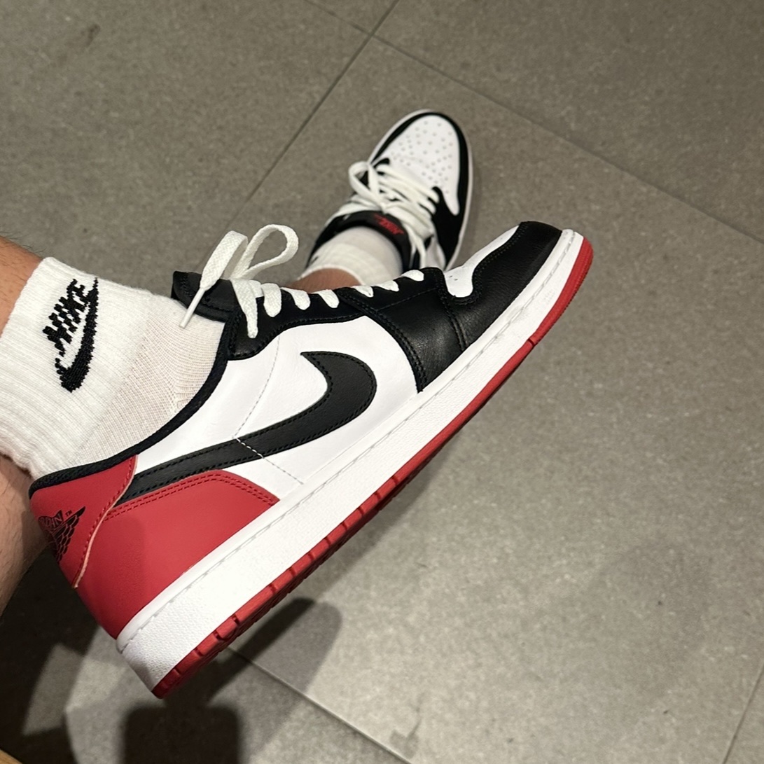 Jordan 1 Retro Low OG Black Toe 착용 스타일