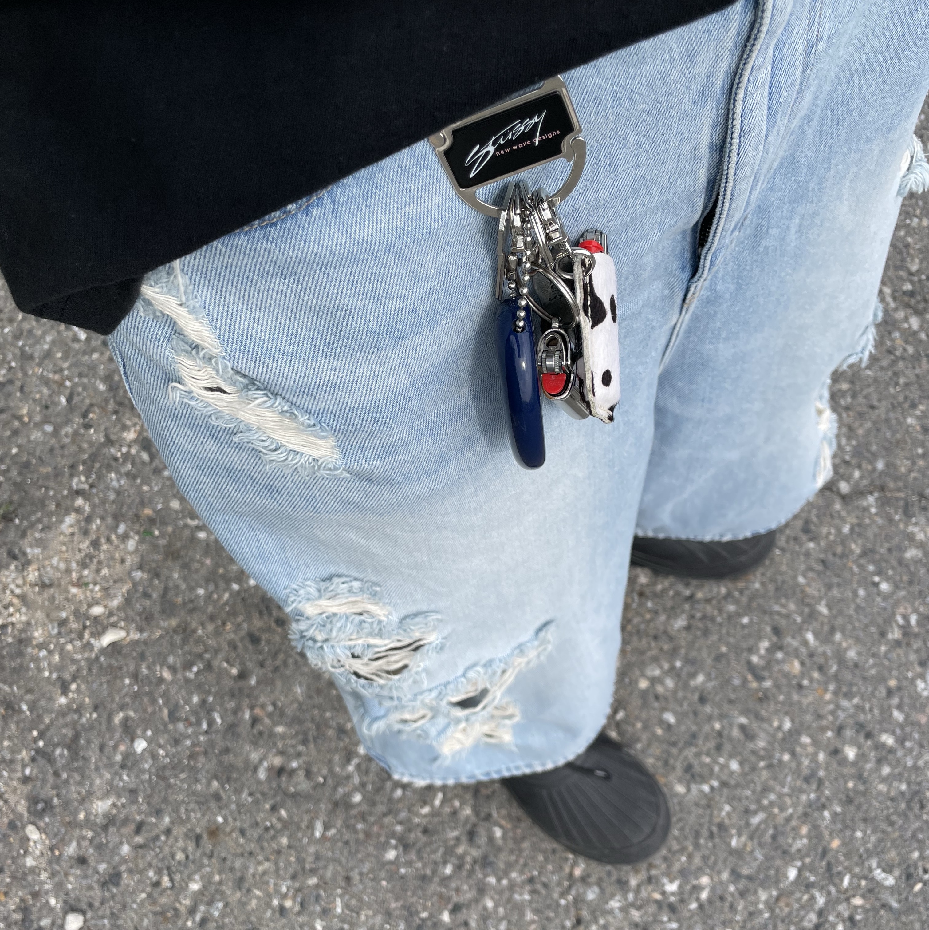 Supreme Metal Lighter Holster - 19SS, Axel Arigato Cryo Combat Boots Black 착용 스타일 - 2