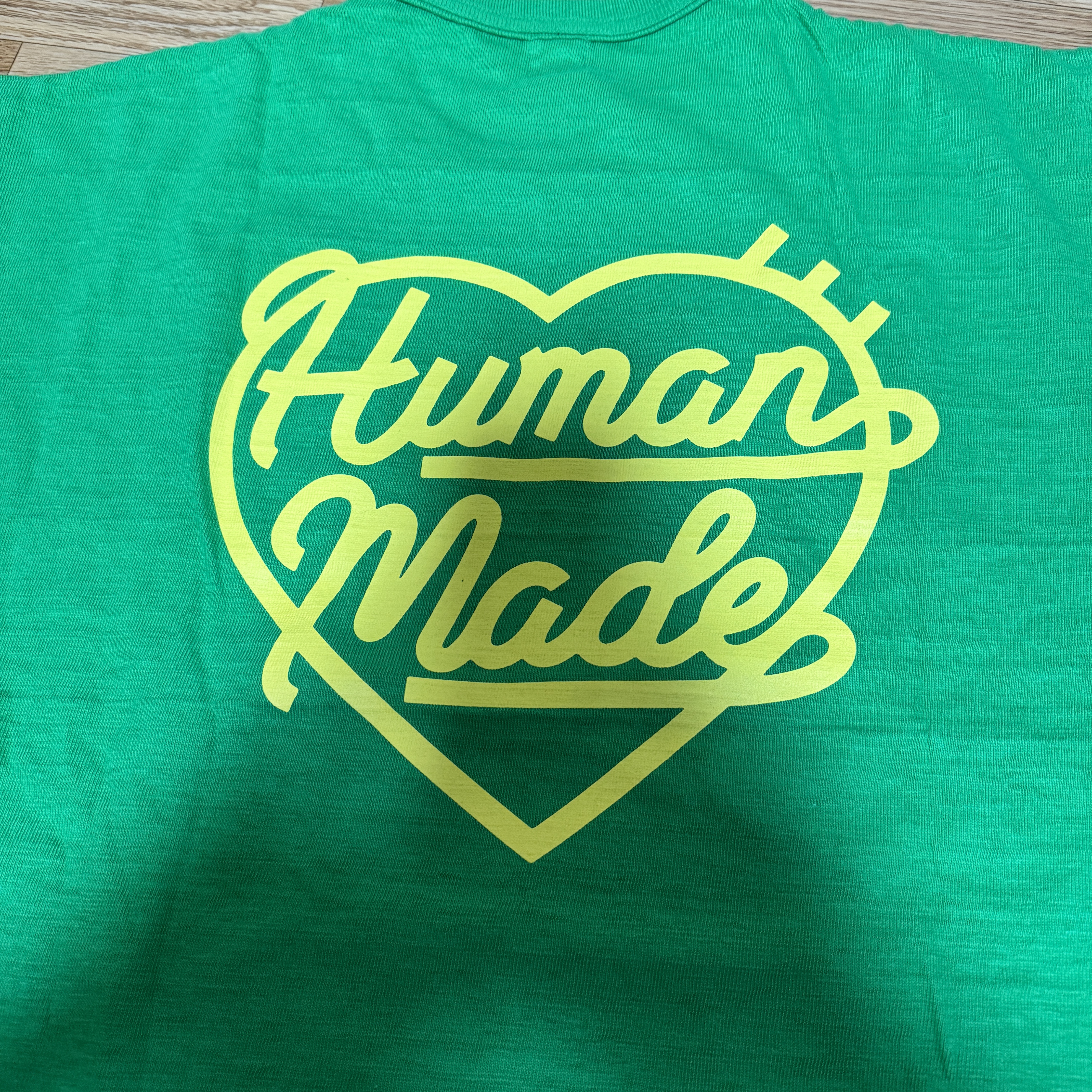Human Made Color T-Shirt Green 착용 스타일 - 1