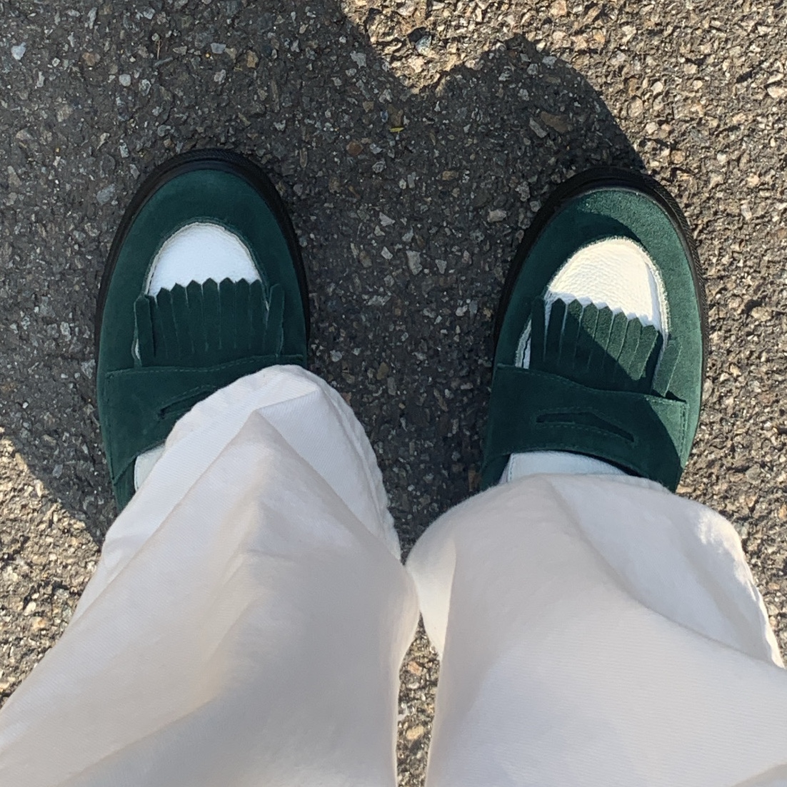Vans x Arihara Miyukii Loafer Green White 착용 스타일