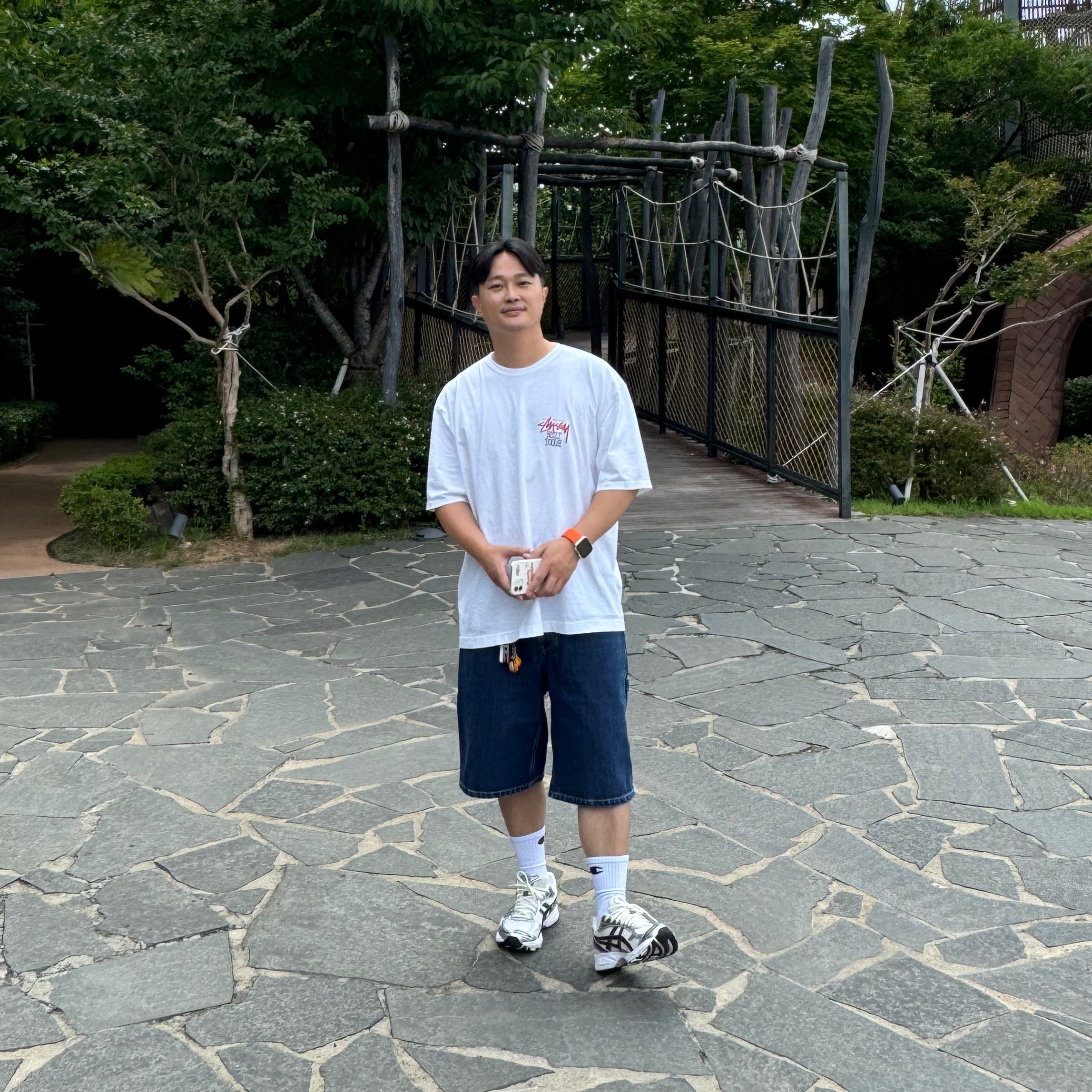 Asics Gel-Kayano 14 Cream Black, Supreme x Nike Denim Short Indigo - 24SS 착용 스타일 - 1