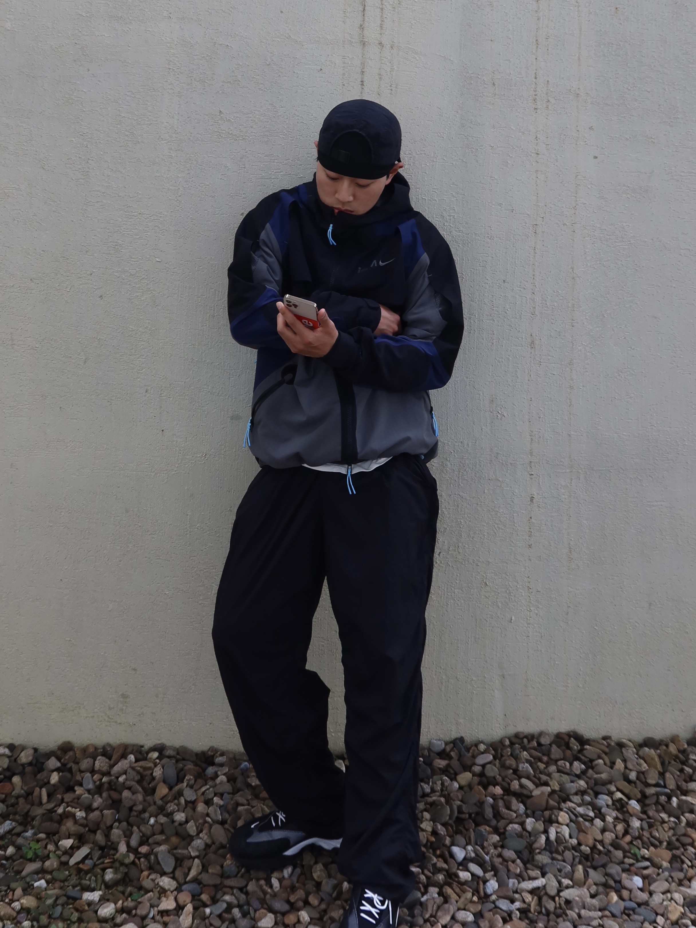Nike ISPA Jacket Black - US/EU, Nike ISPA Jacket Black - Asia 착용 스타일 - 2
