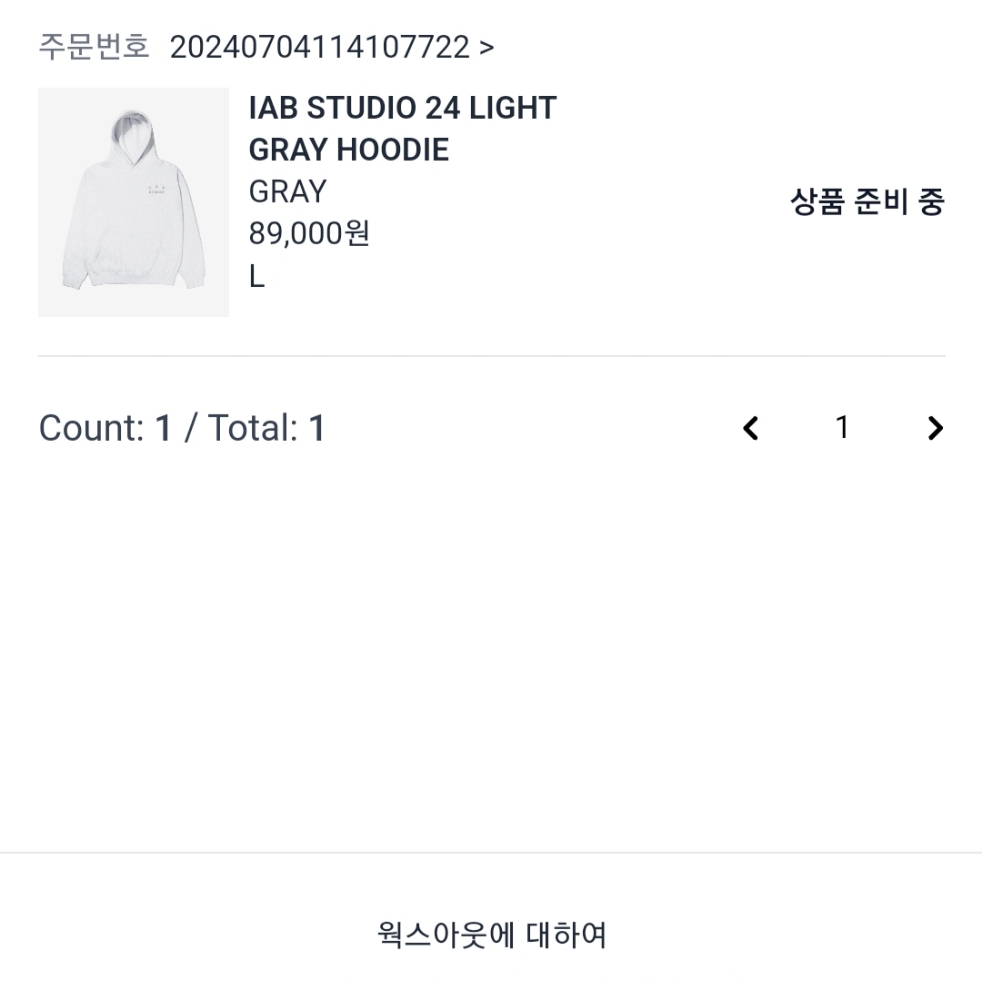 IAB Studio Hoodie Light Gray 착용 스타일