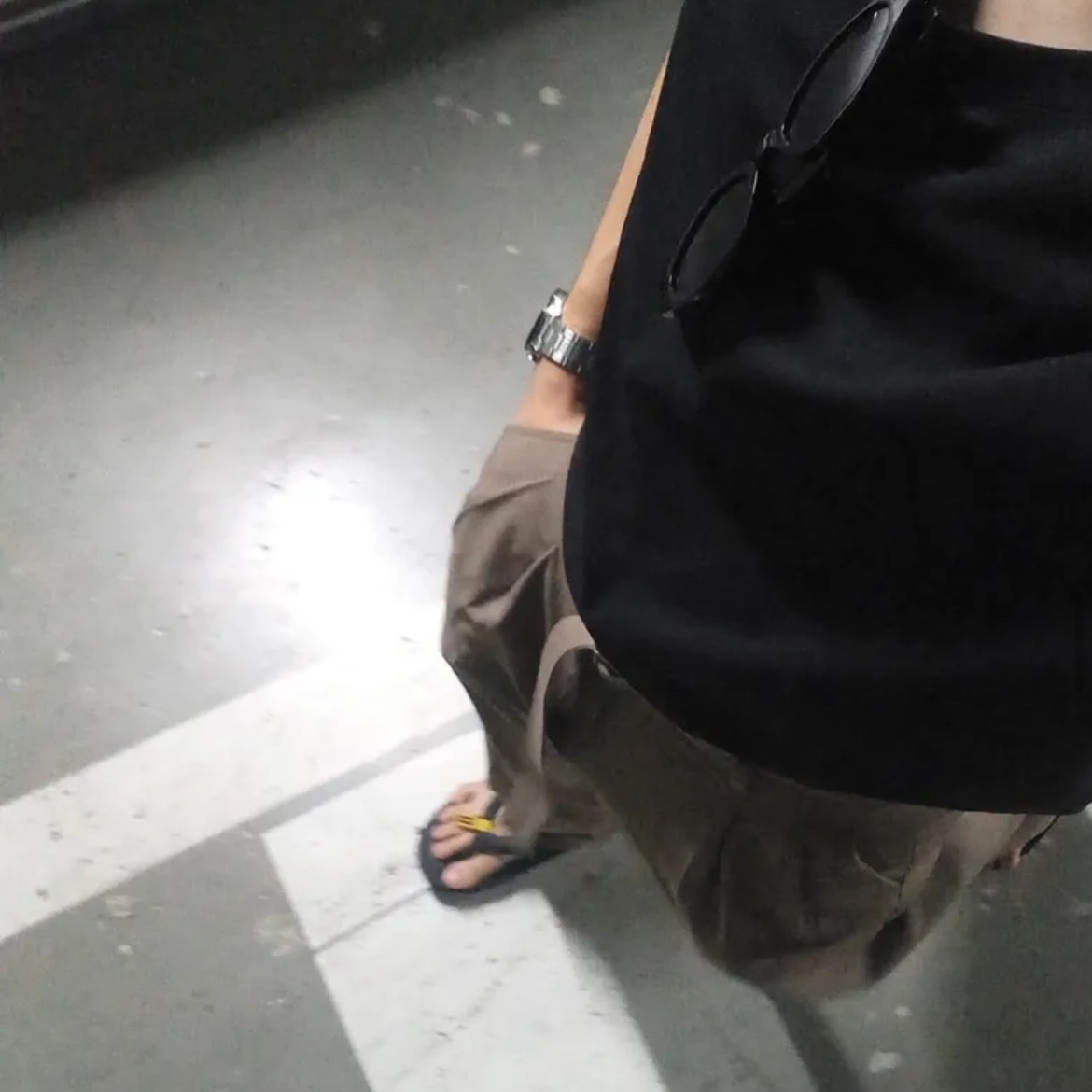 Taw&Toe Flip Flop Zerovity Bio Black 착용 스타일