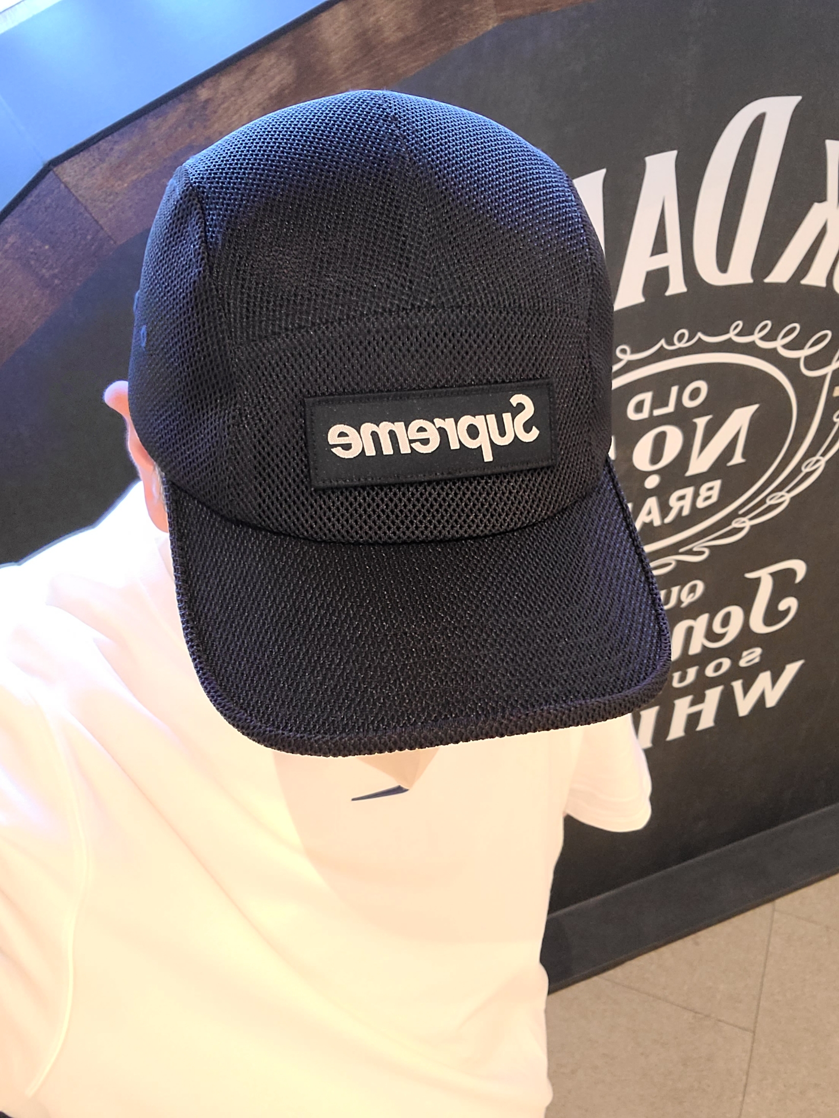 Supreme Mesh Cordura Camp Cap Black - 23SS, Nike x Drake Nocta NRG Short Sleeve Top White - US/EU 착용 스타일 - 1
