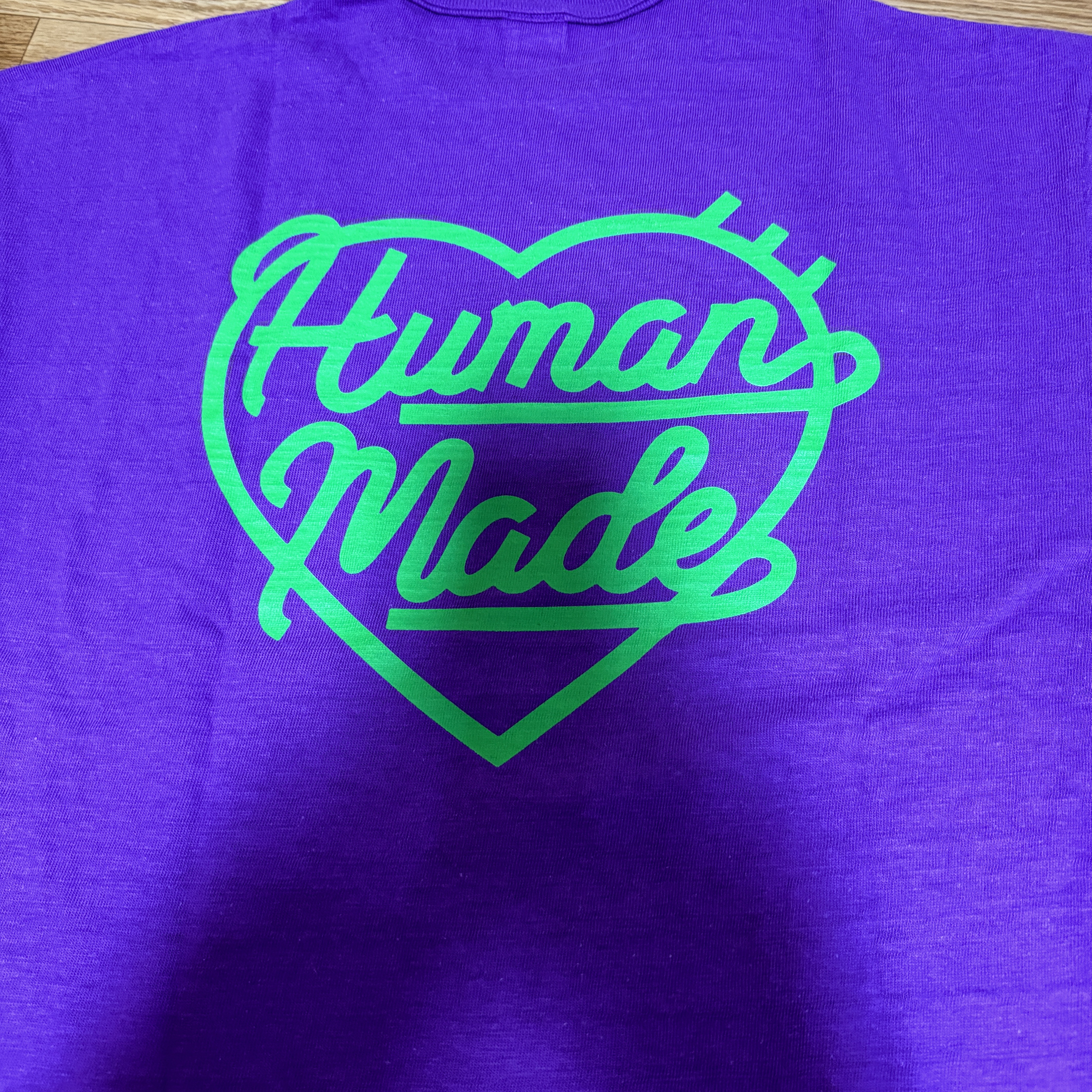 Human Made Color T-Shirt Purple 착용 스타일 - 1