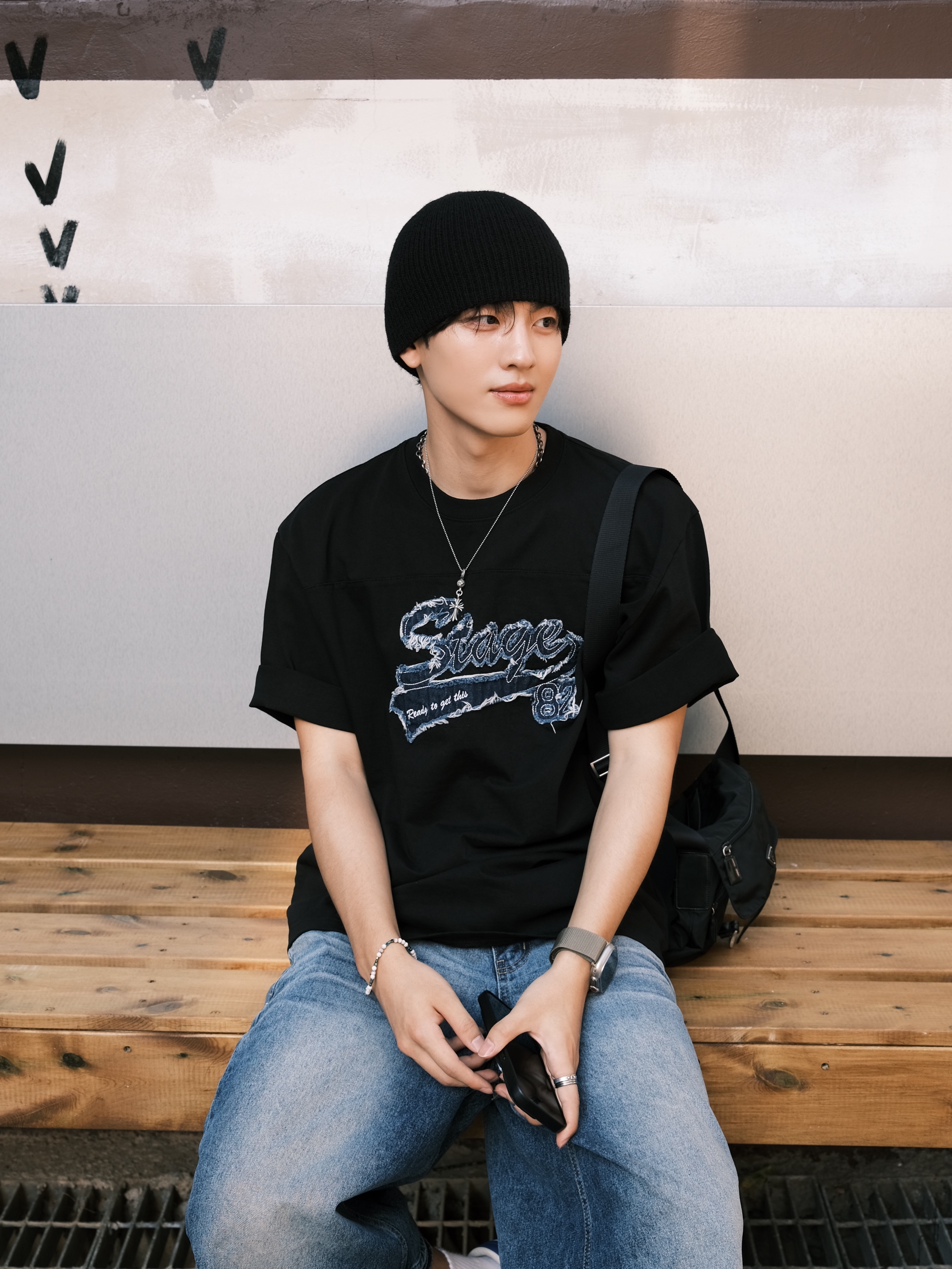 Y-3 Yohji Star Cloud White Bold Blue 착용 스타일 - 7