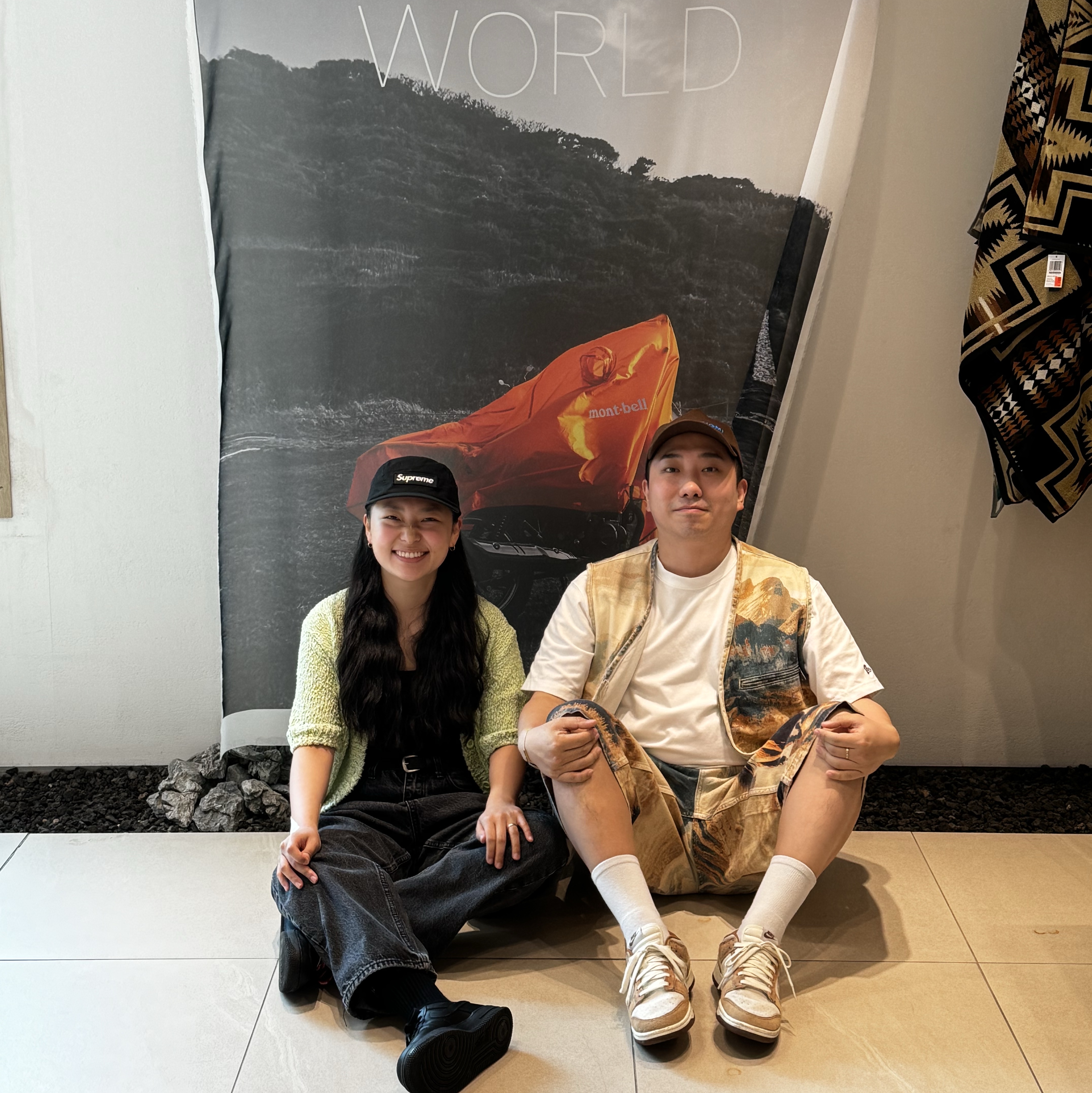 Supreme Military Camp Cap Black - 24SS, Nike x Supreme Air Force 1 Low Black 착용 스타일