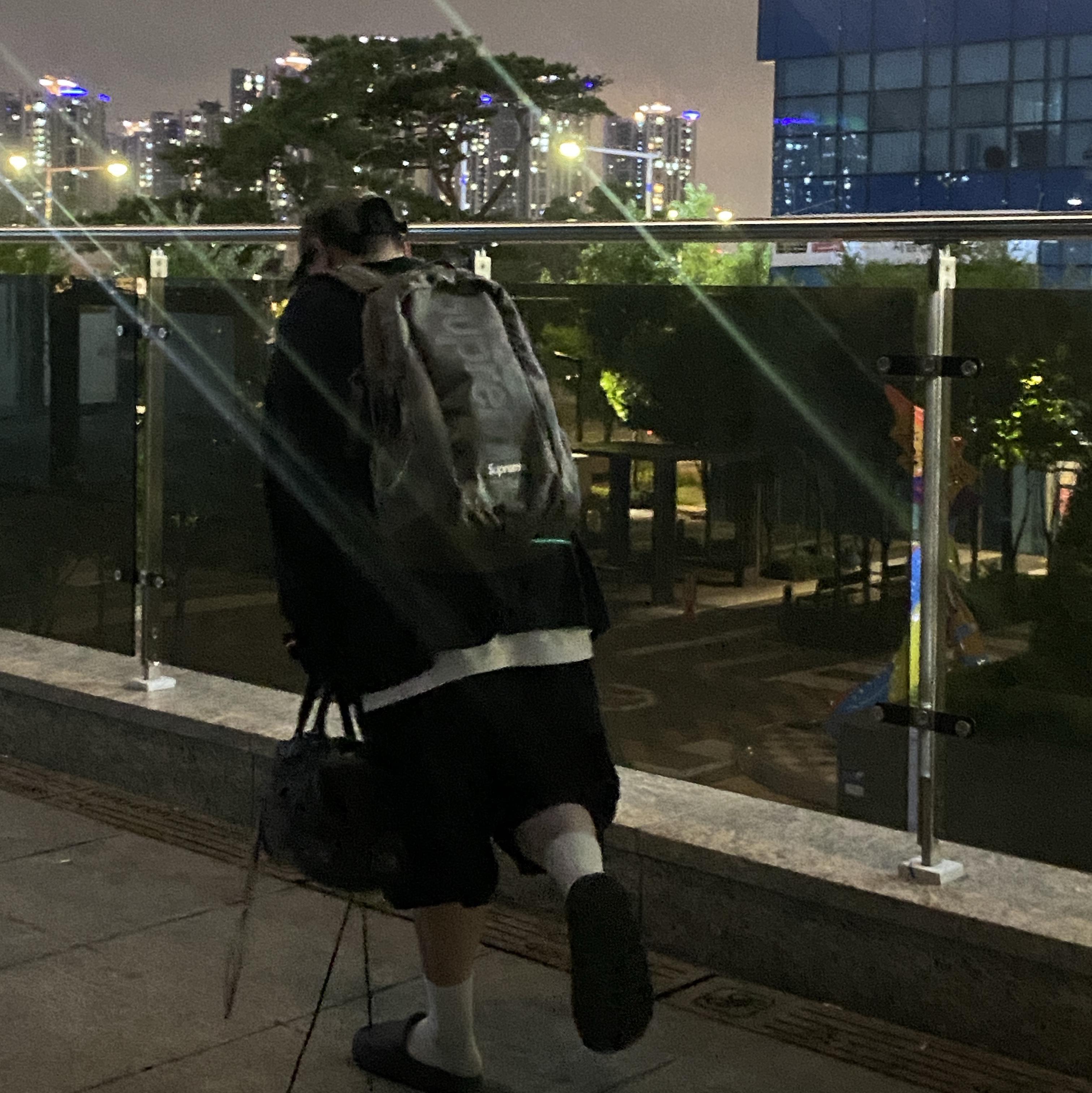 Supreme Seersucker S Logo 6-Panel Woodland Camo - 24SS, Supreme Backpack Woodland Camo - 24SS 착용 스타일