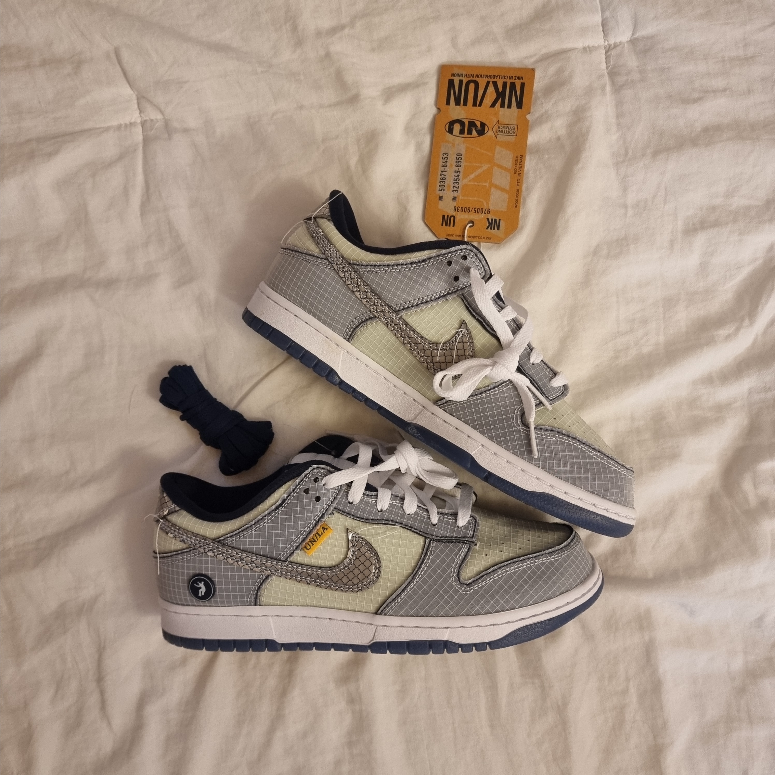 Nike x Union Dunk Low Passport Pack Pistachio 착용 스타일 - 1