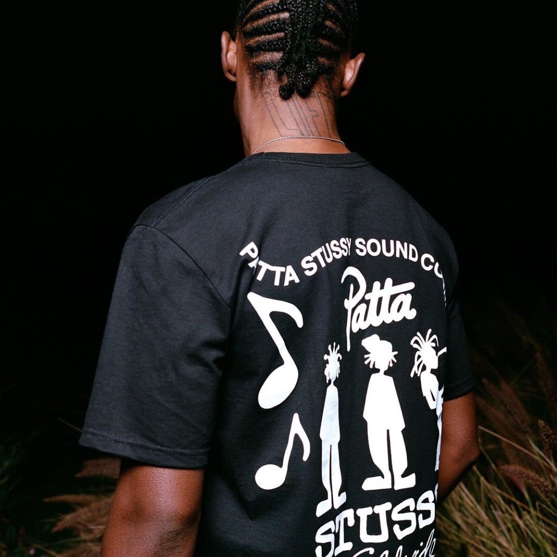 Nike x Patta Varsity Jacket Black Yellow - Asia, Stussy x Patta Boxing Short Black 착용 스타일 - 5