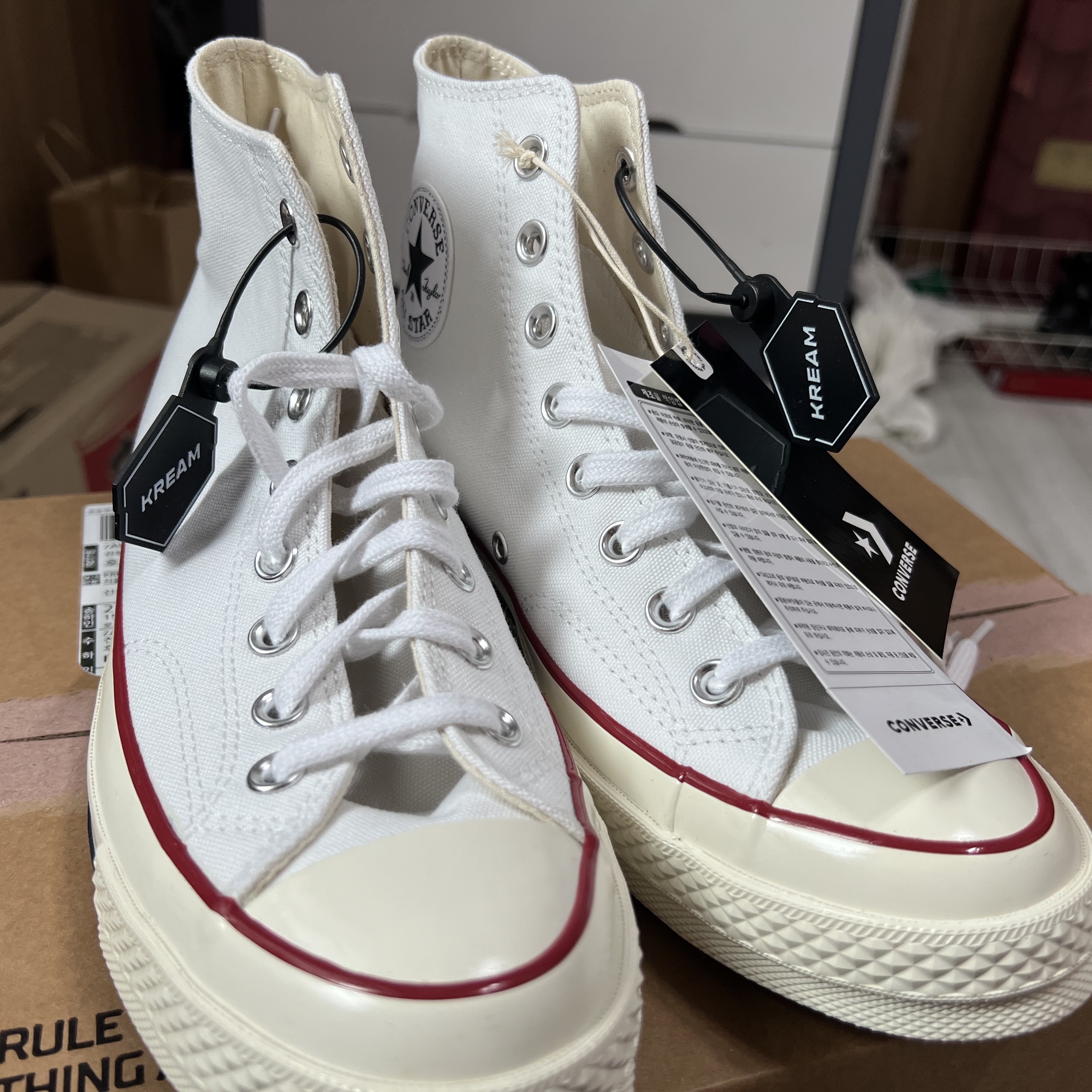 Converse Chuck 70 High Vintage Canvas White 착용 스타일 - 3