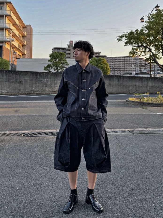Sage Nation Denim Jiji Jacket Raw Denim 착용 스타일