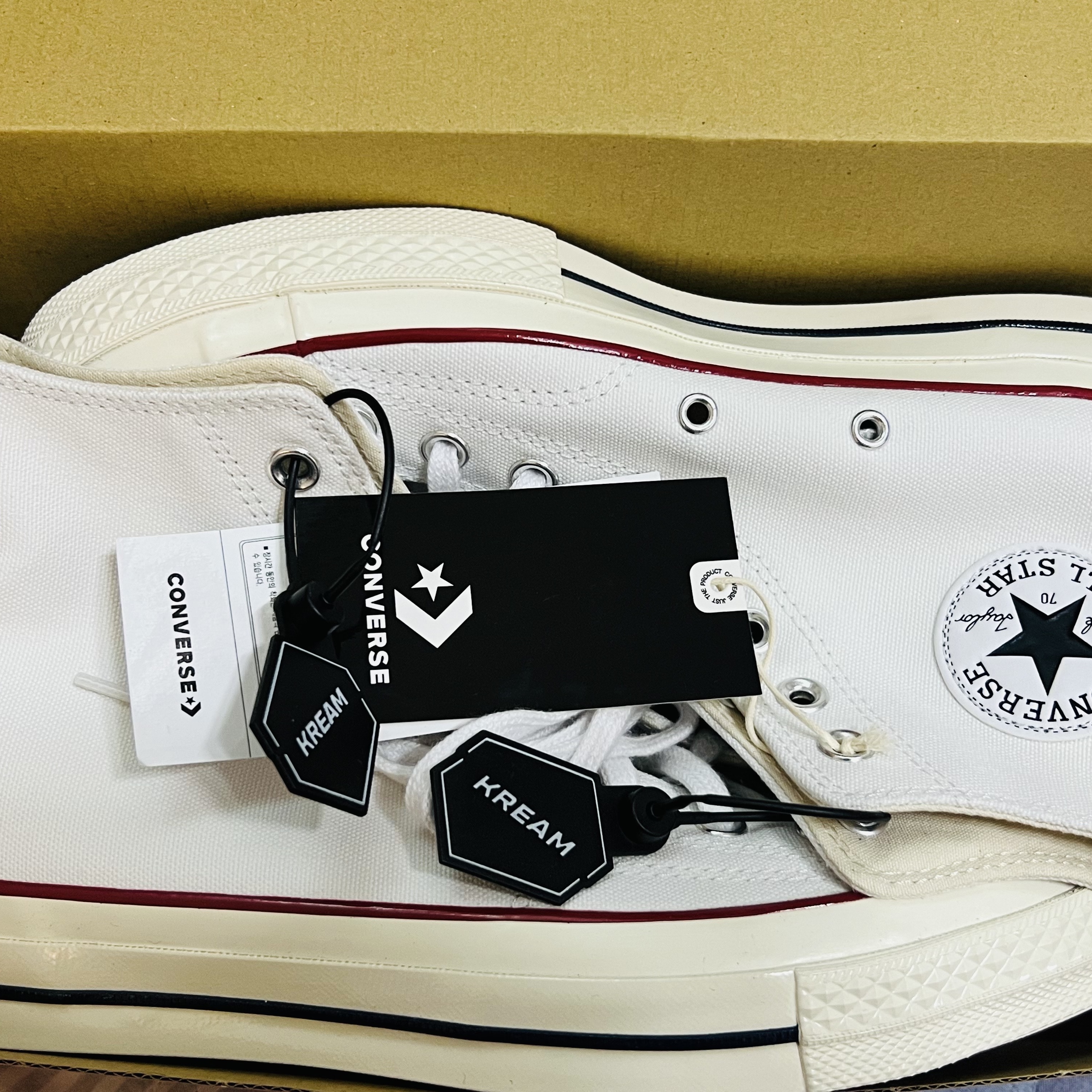 Converse Chuck 70 High Vintage Canvas White 착용 스타일 - 1