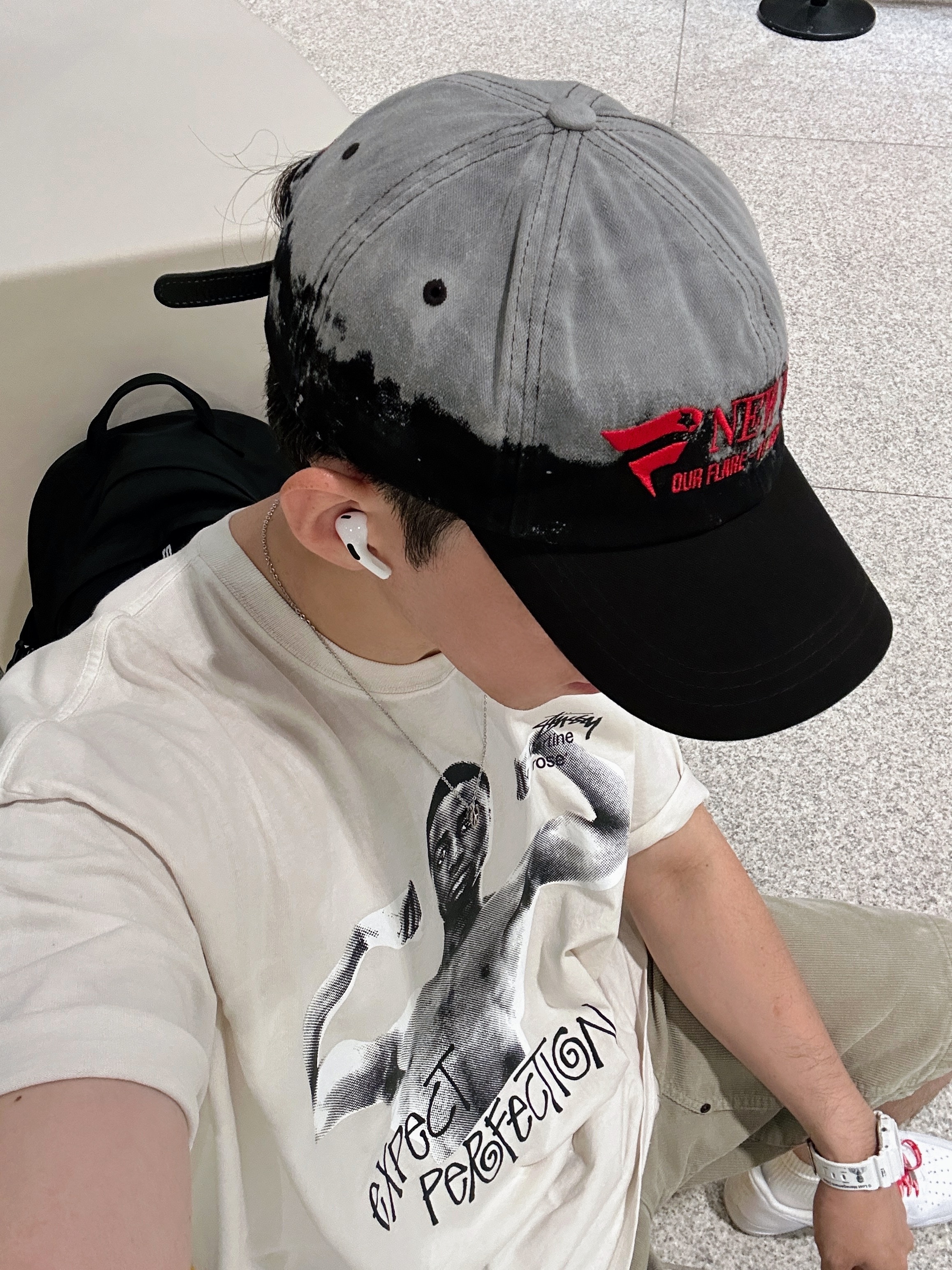 Stussy x Martine Rose Stand Firm Pigment Dyed T-Shirt Natural, Casio G-Shock x LMC DW-5600LMC24-7DR 착용 스타일
