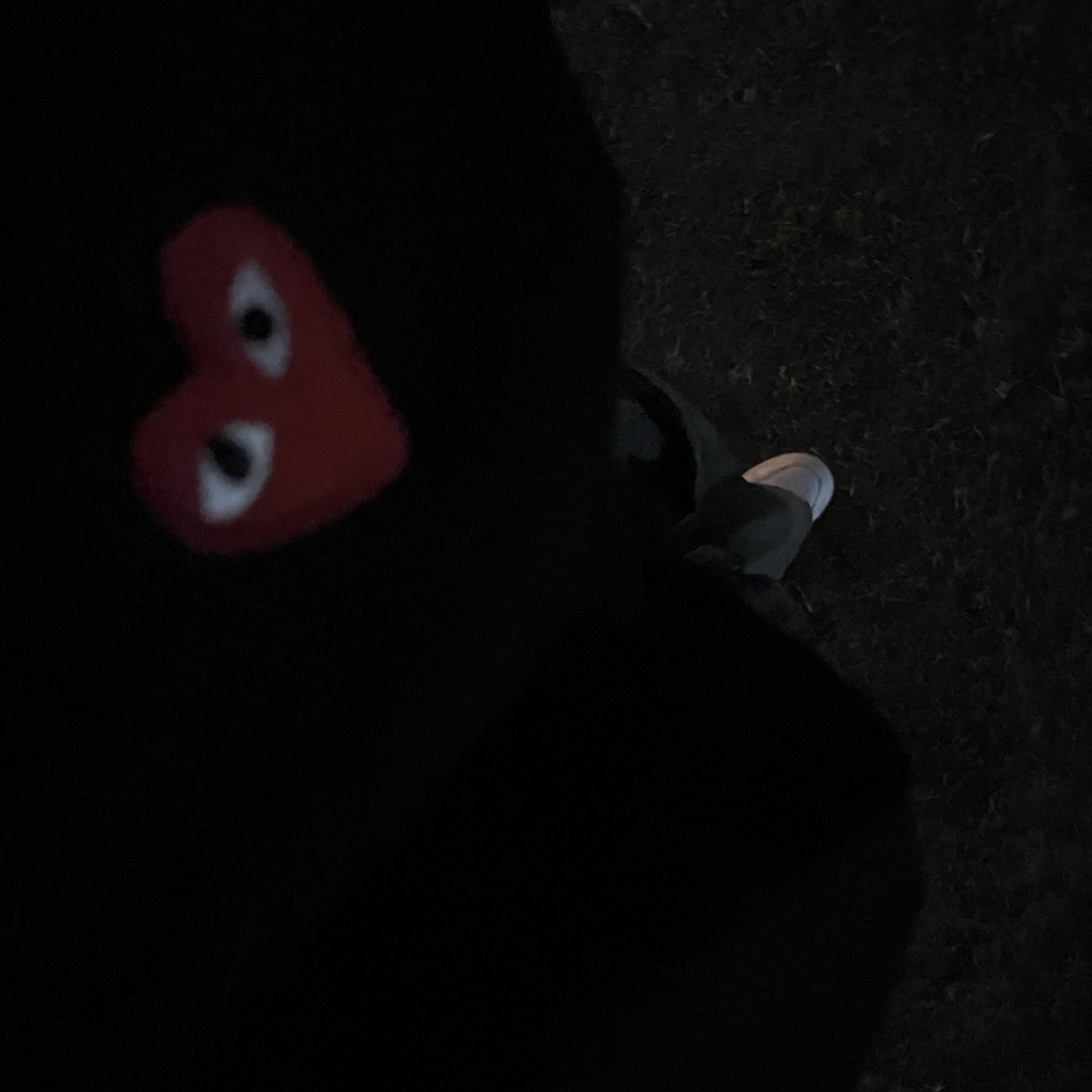 Play Comme des Garcons Red Heart T-Shirt Black, Play Comme des Garcons Red Heart T-Shirt Black 착용 스타일