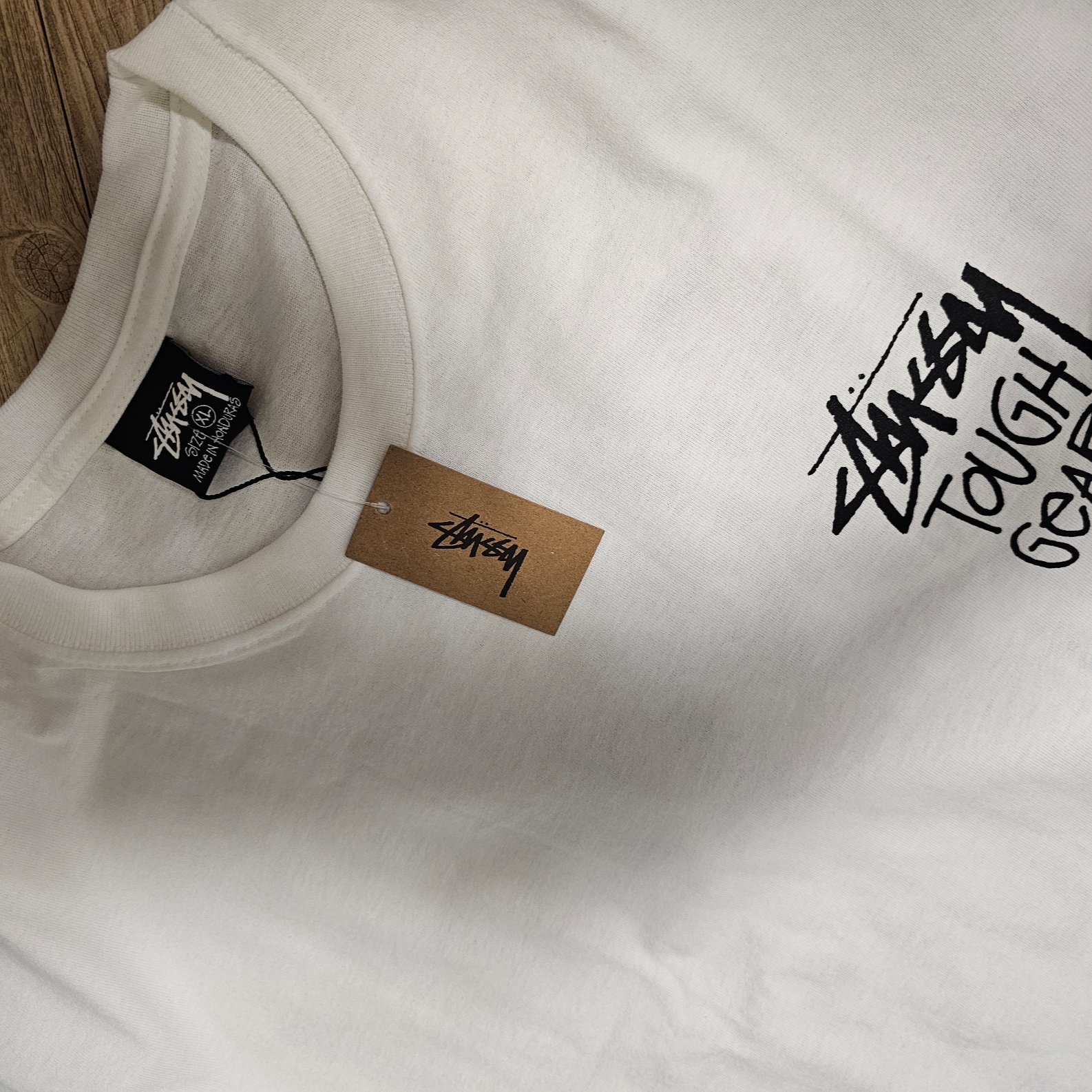 Stussy Tough Gear T-Shirt White 착용 스타일