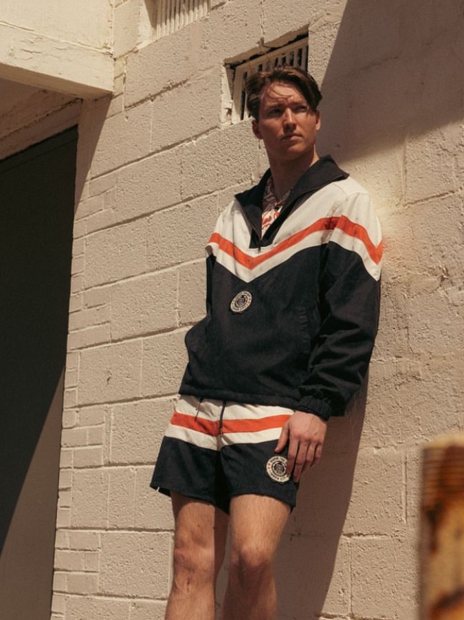 Honor the Gift Brushed Poly Track Short Black, Honor the Gift Brushed Poly Track Anorak Black 착용 스타일 - 1