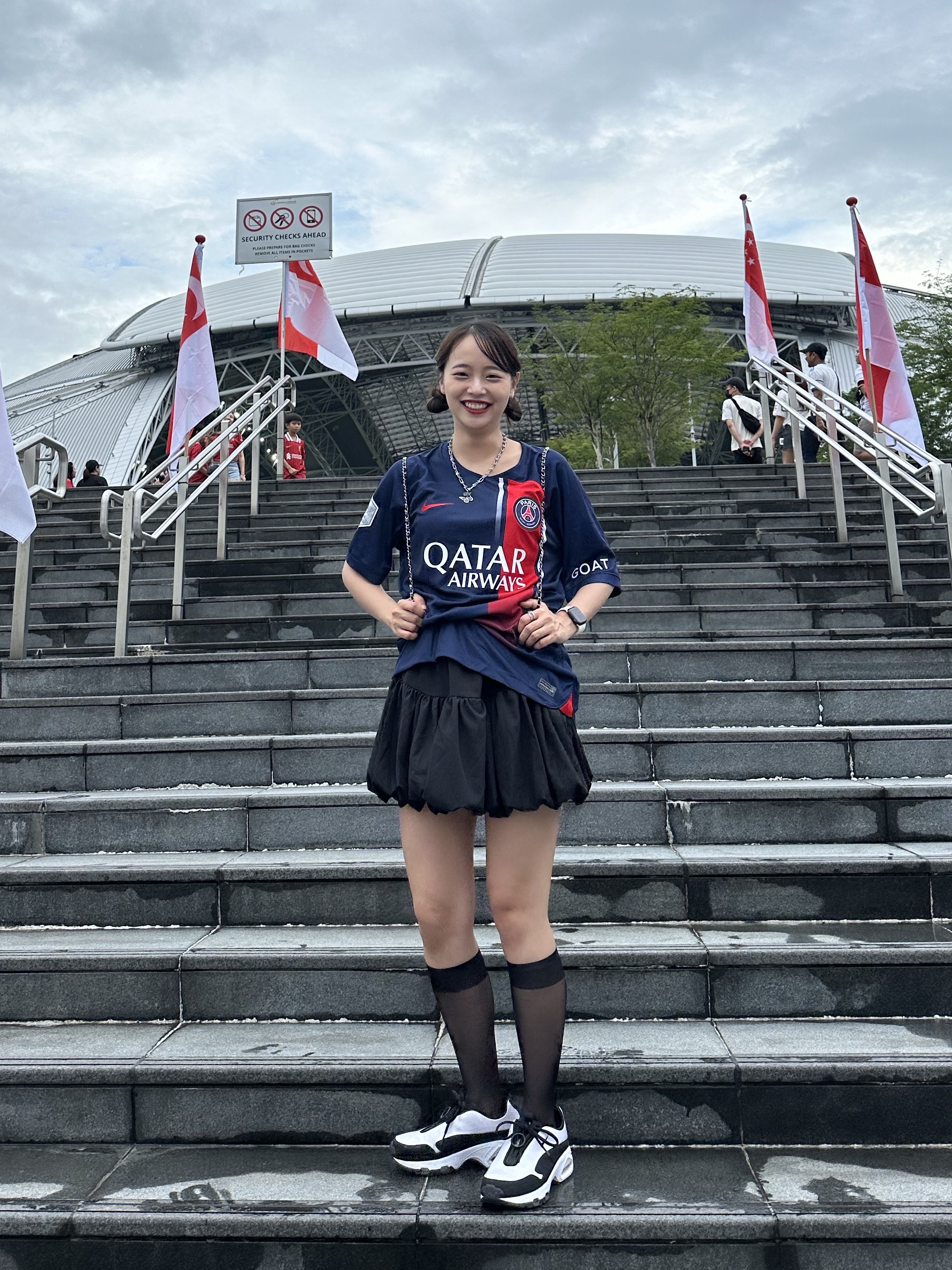 Nike Paris Saint-Germain 2023/24 Dri-Fit Stadium Home Jersey Midnight Navy (Non Marking Ver.), Nike x Comme des Garcons Homme Plus Air Max Sunder SP White Black 착용 스타일 - 4