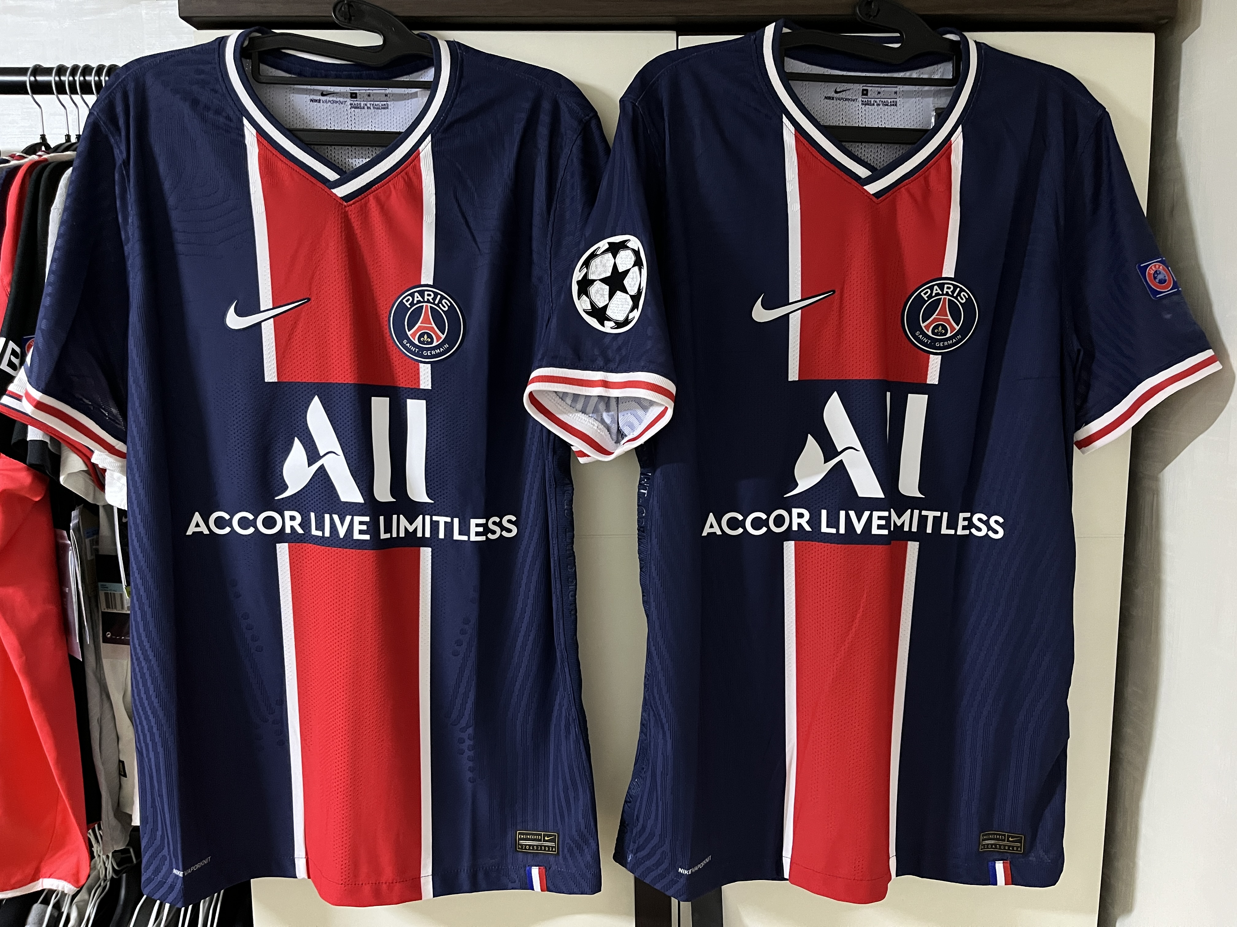 Nike Paris Saint-Germain 2020/21 Vapor Match Home Jersey Midnight Navy (Non Marking Ver.) 착용 스타일 - 2