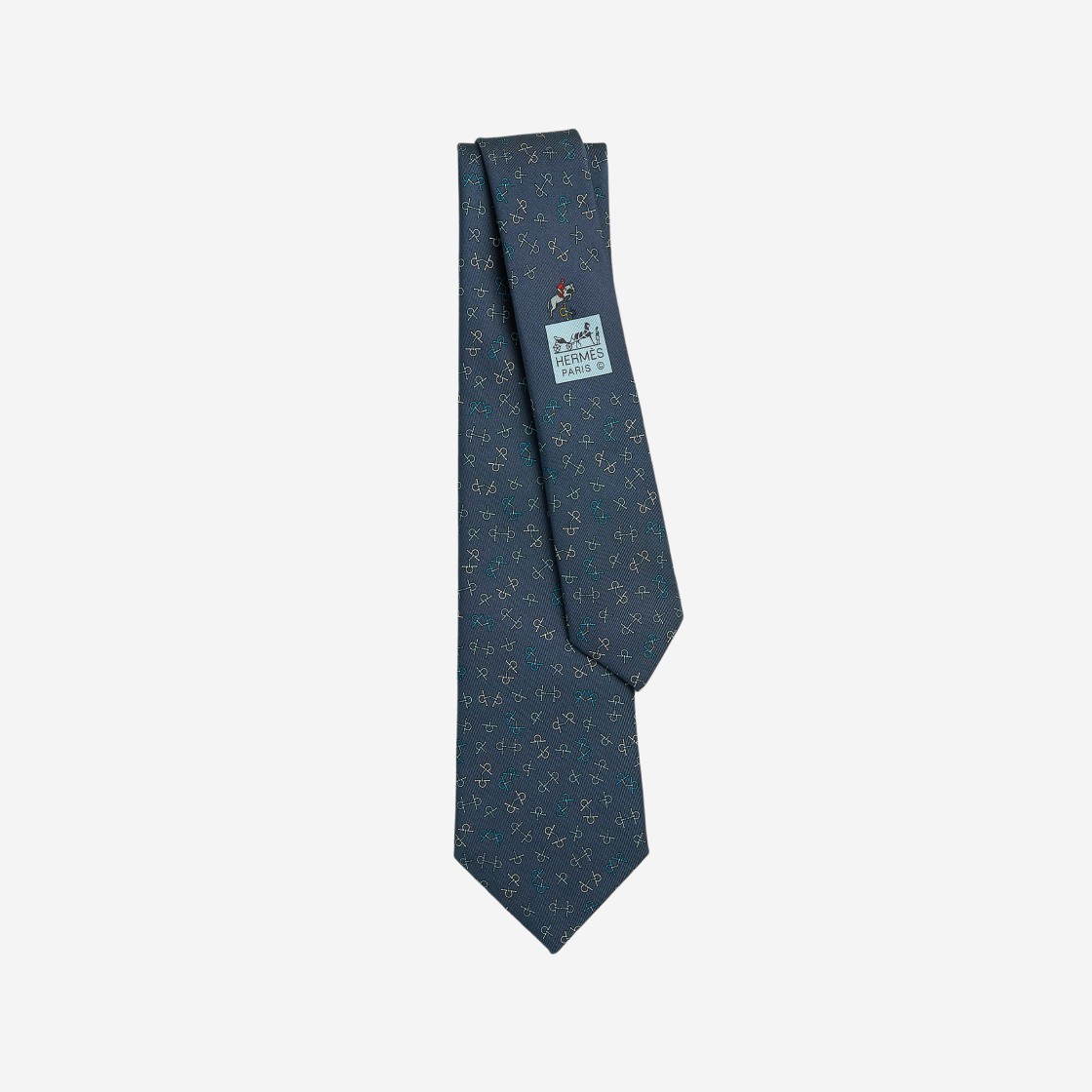 Hermes Mors Dance Tie Marine Bleu Vif Ciel 상세 이미지 1