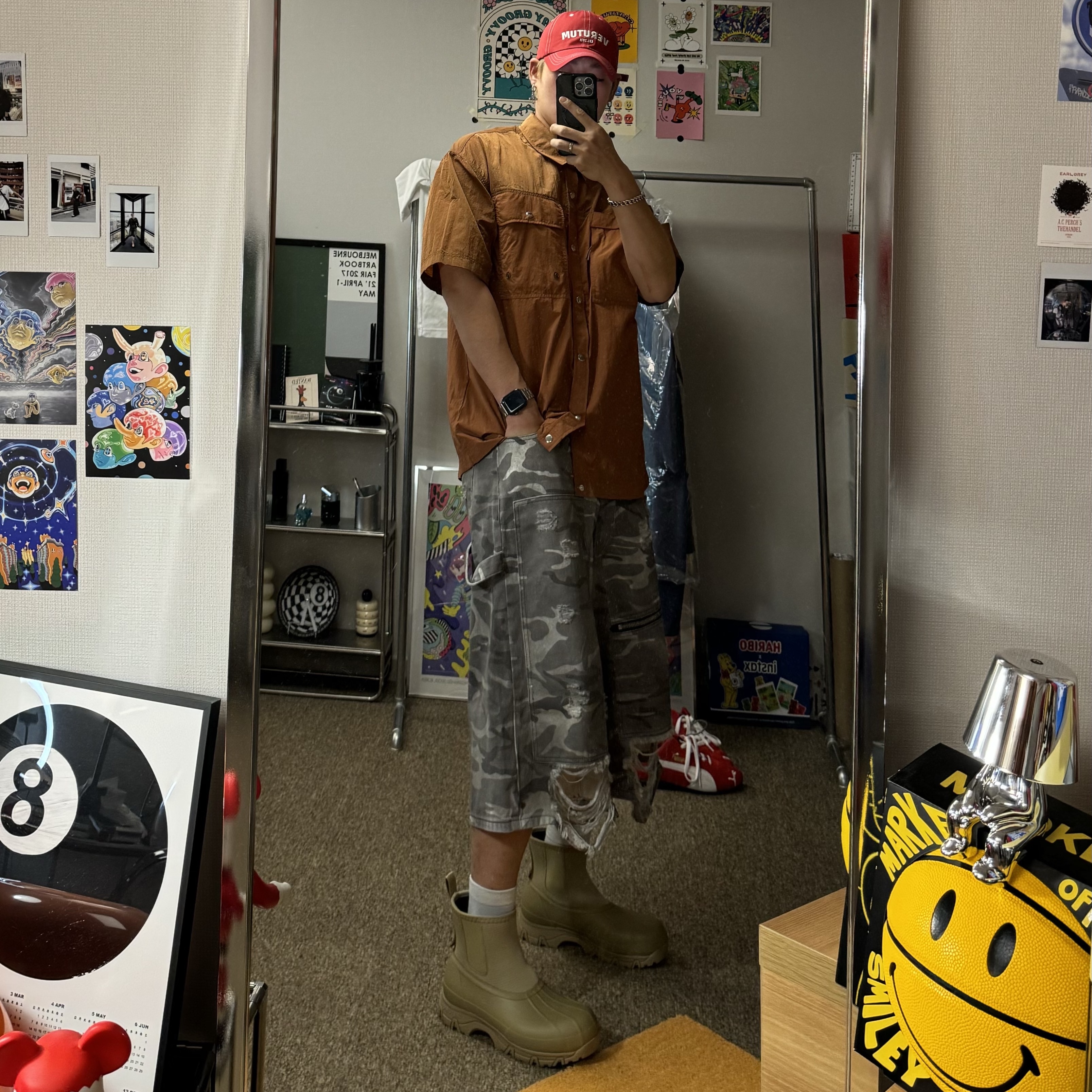 LOSTGARDEN x Tretorn Ahus Hybrid Beige 착용 스타일