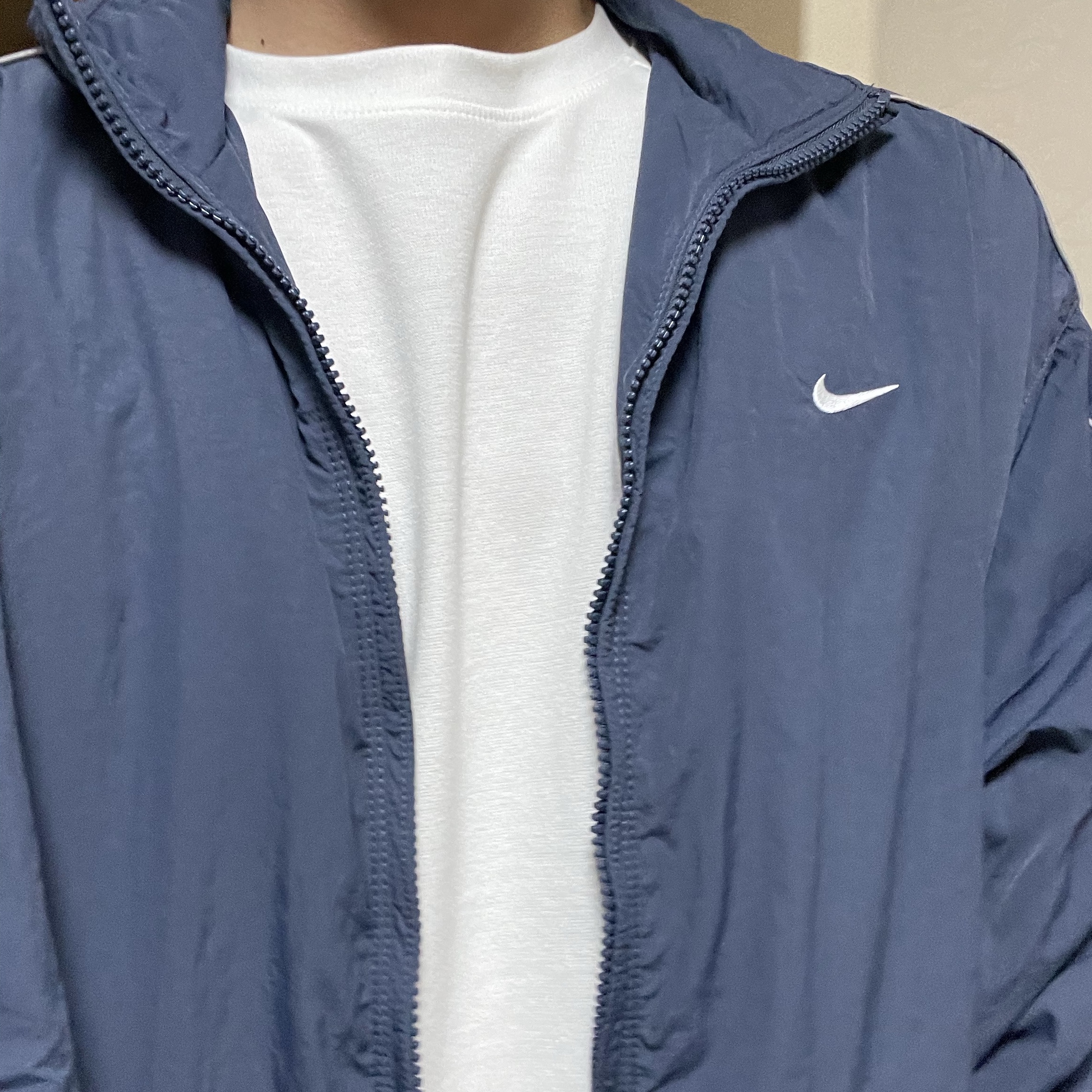 Nike NSW Solo Swoosh Woven Track Jacket Thunder Blue - Asia 착용 스타일