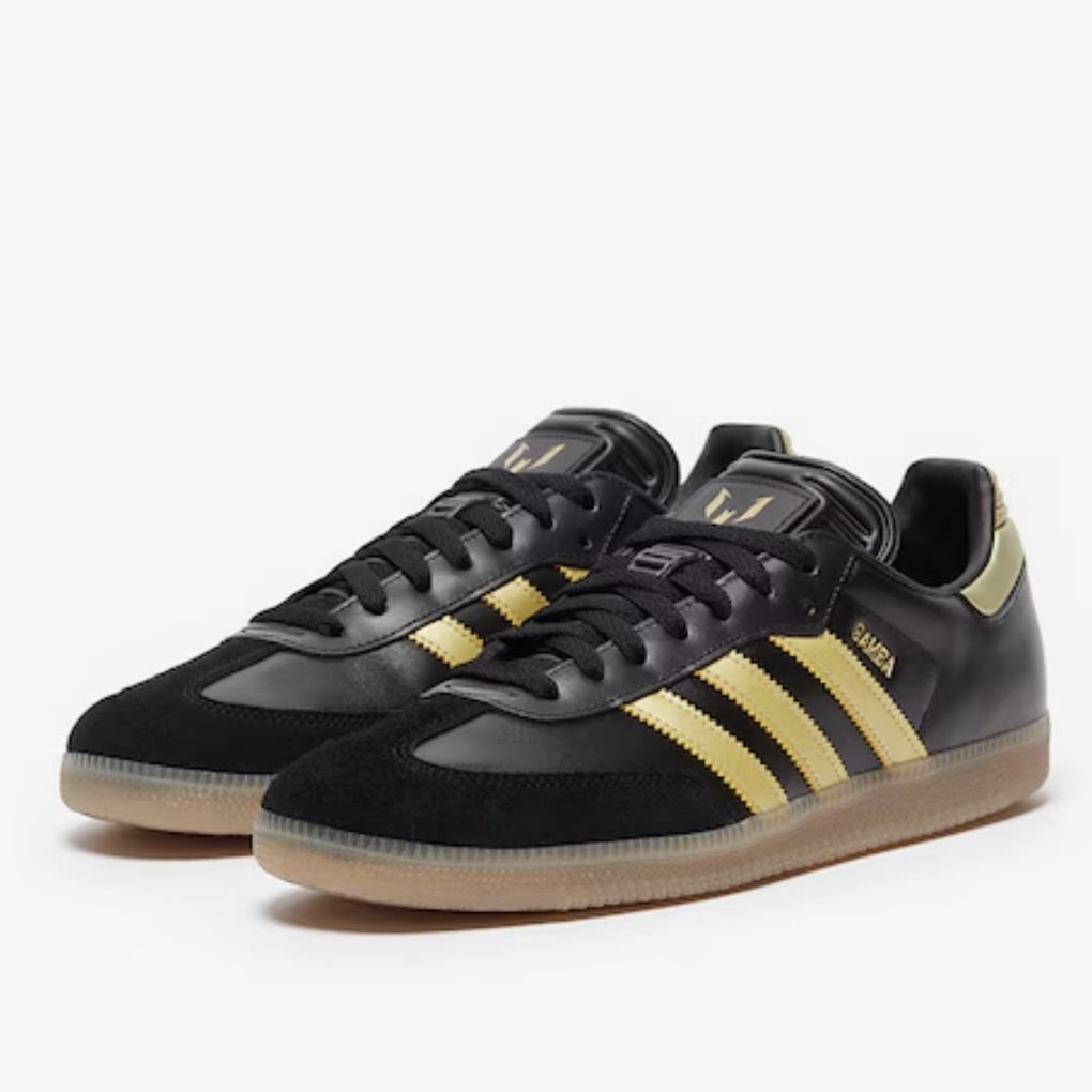 Adidas x Lionel Messi Samba Cloud White Lucid Blue 착용 스타일