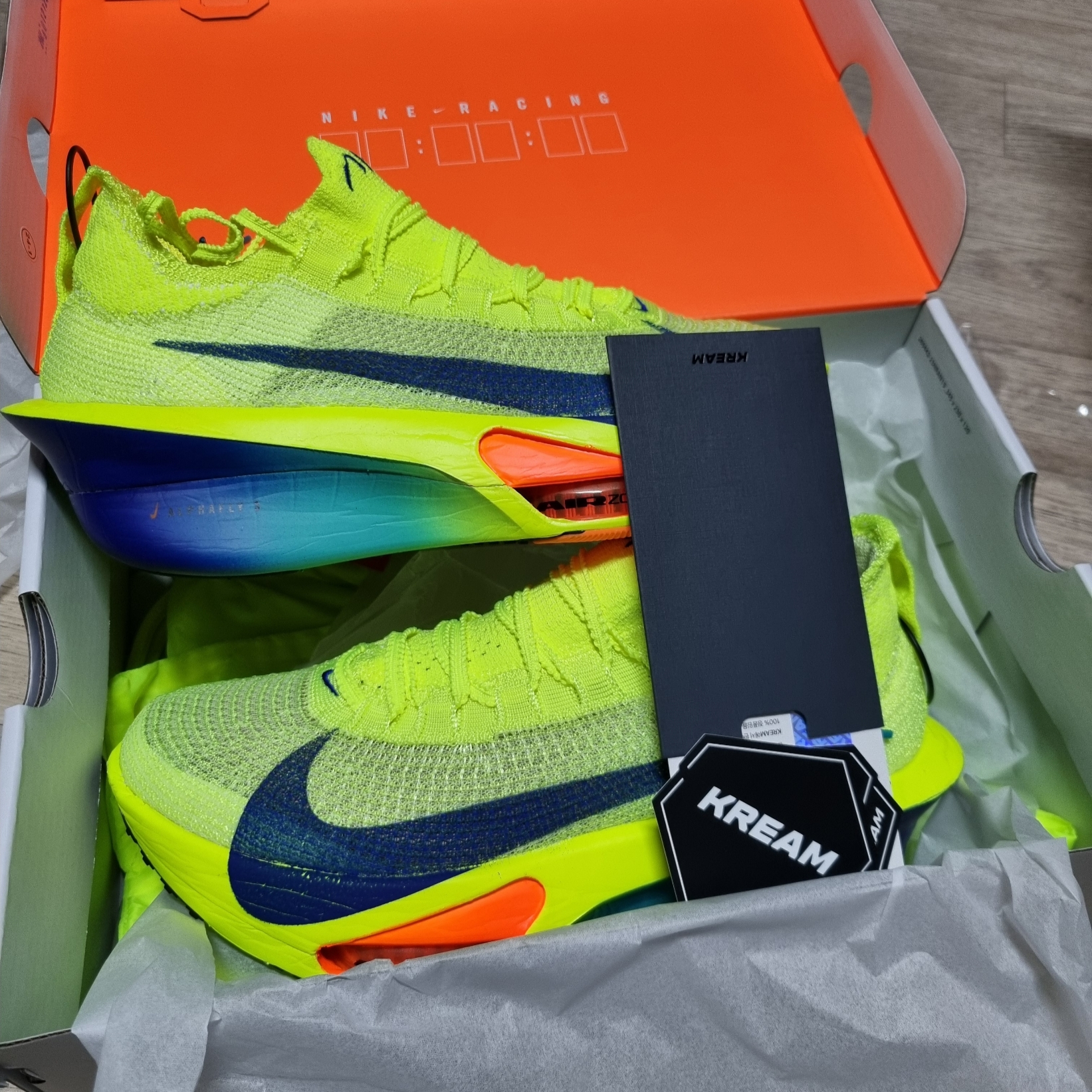 Nike Air Zoom Alphafly Next% 3 Volt 착용 스타일