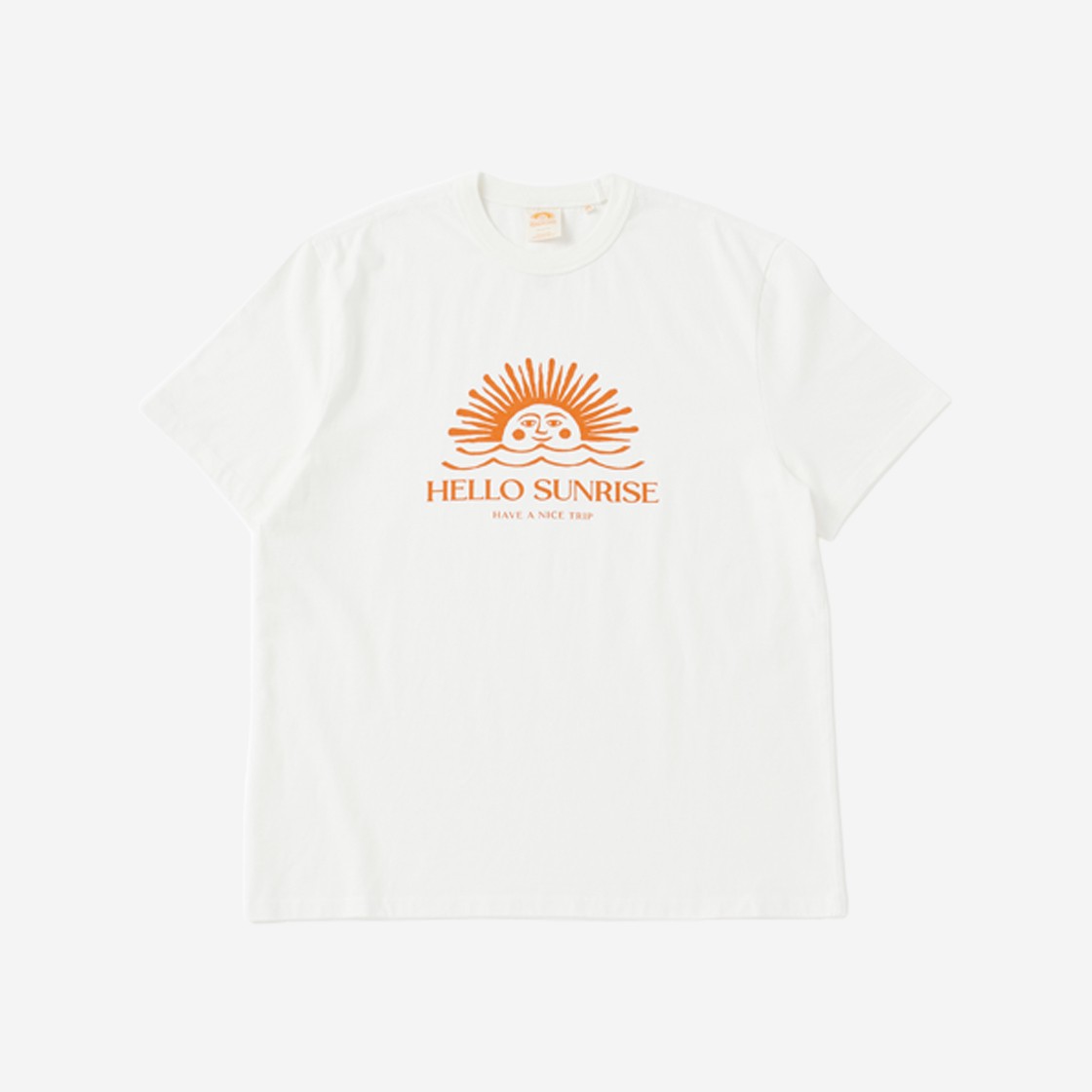 Hello Sunrise Original Logo Tee Marshmallow White 상세 이미지 1