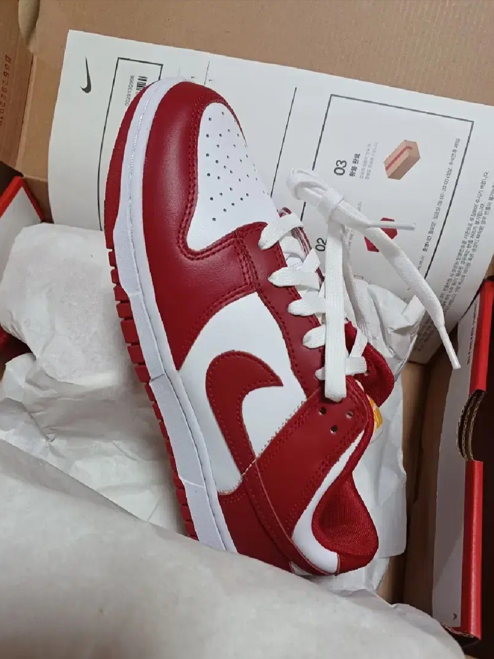 Nike Dunk Low Retro Gym Red 착용 스타일