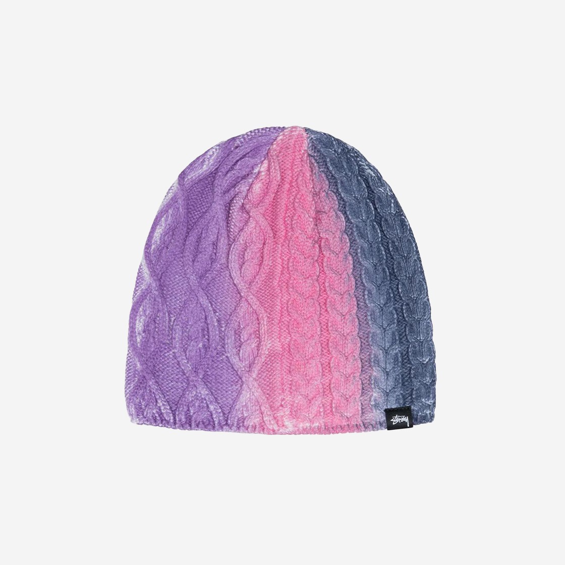 Stussy Spray Multi Knit Beanie Purple Multi 상세 이미지 1