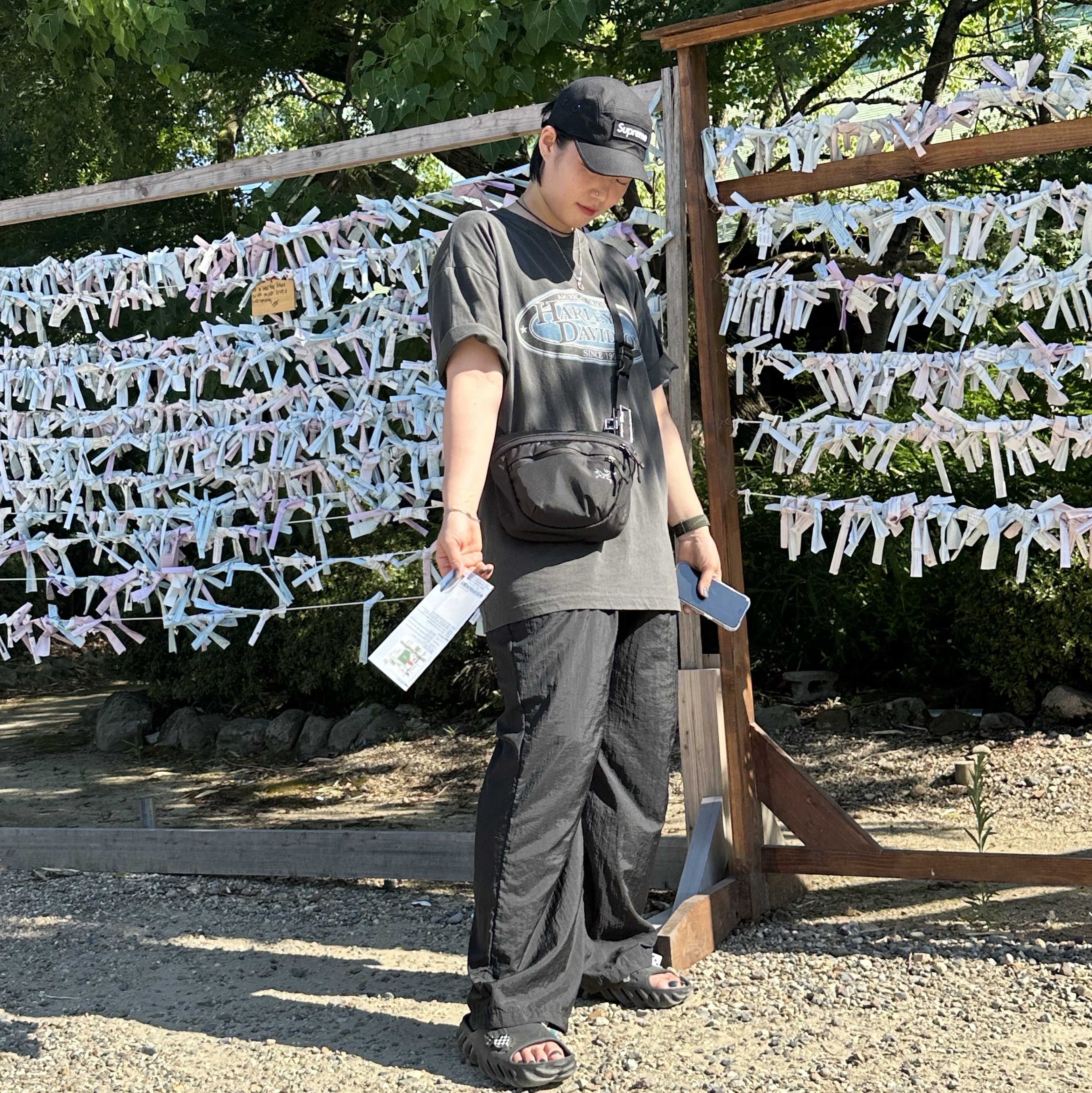 Arc'teryx Mantis 2 Waistpack Black 착용 스타일