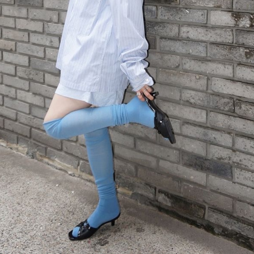APOA Ruban Mule Black, APOA Ruban Mule Off White 착용 스타일